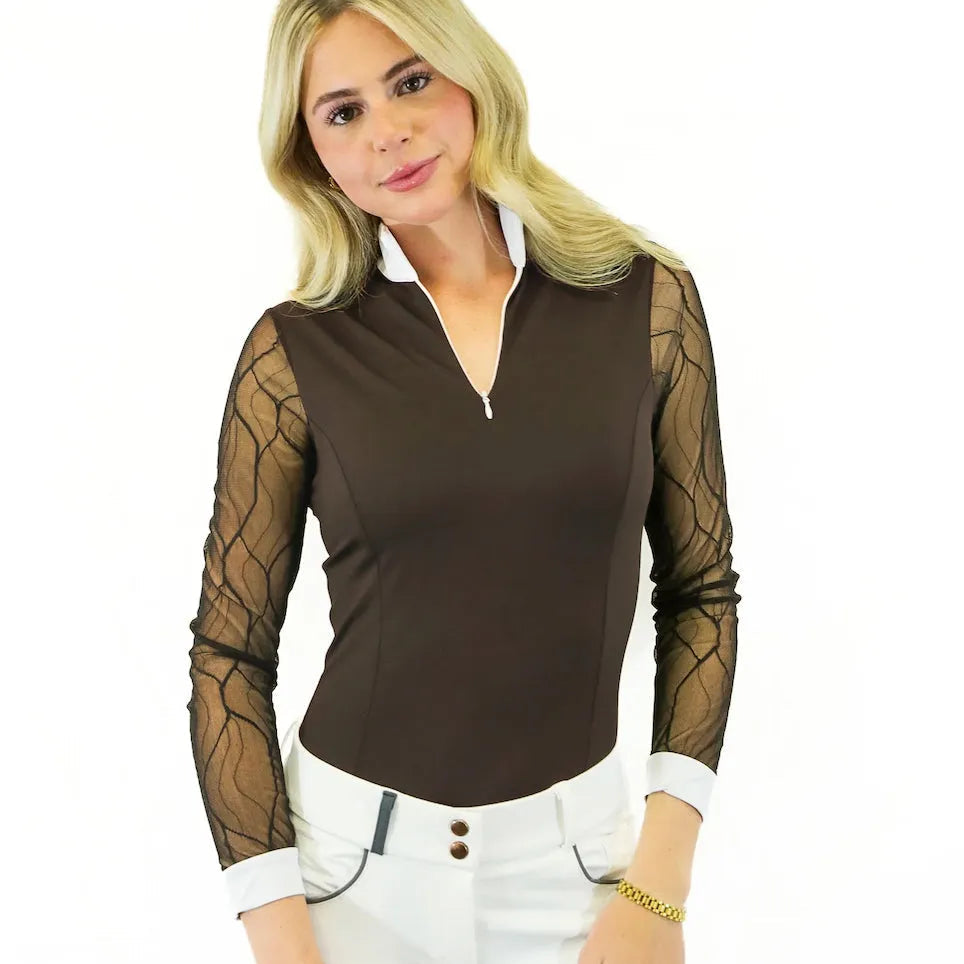 Ophelia Shirt – Lace Sleeve Show Top