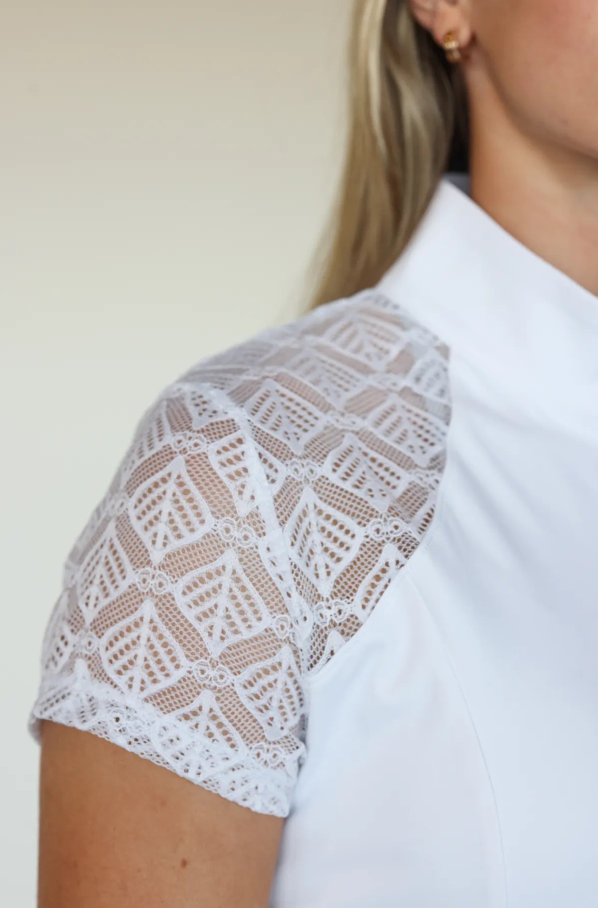 Daphne Shirt – Delicate Lace & Technical Comfort