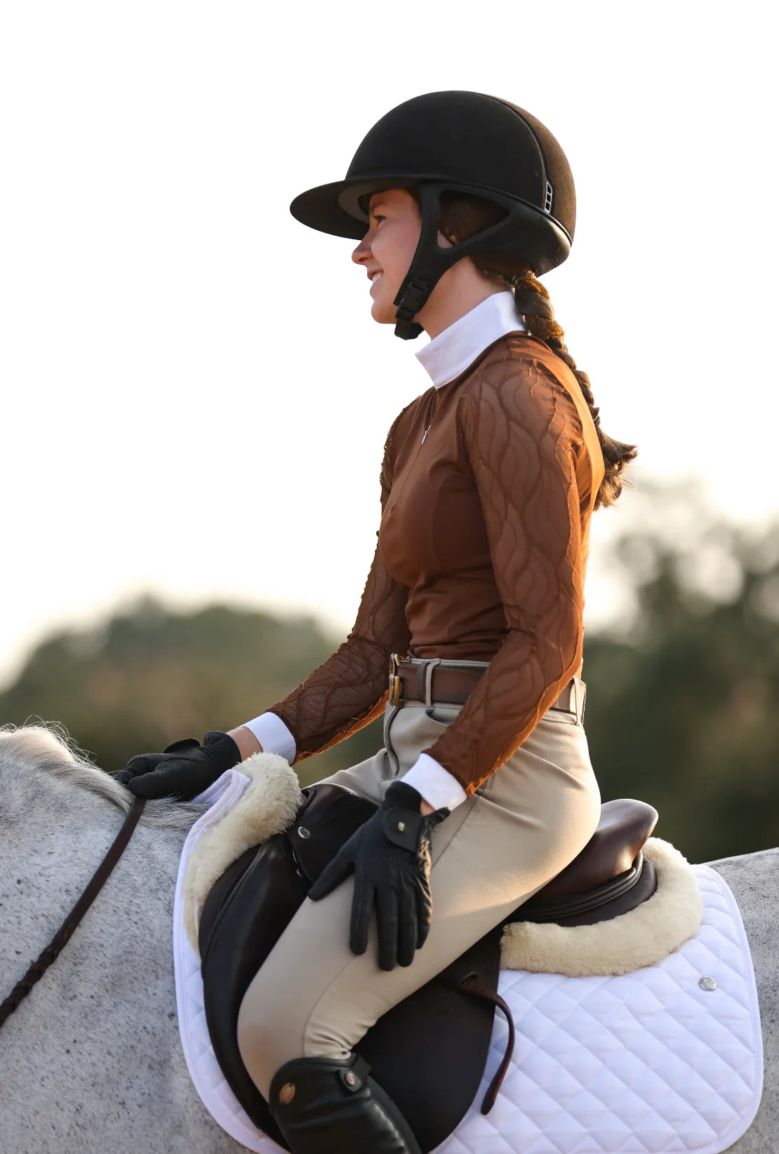 Ophelia Shirt – Lace Sleeve Show Top