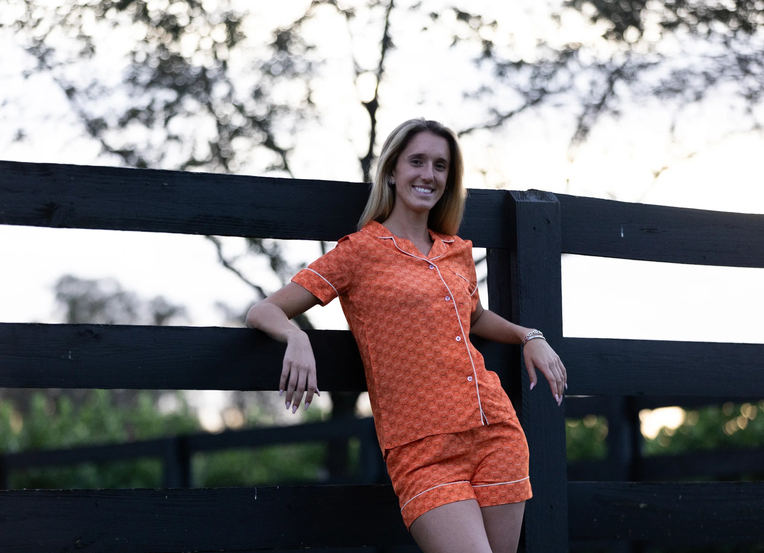 Layla Pajama Shirt – Equestrian Bamboo Loungewear