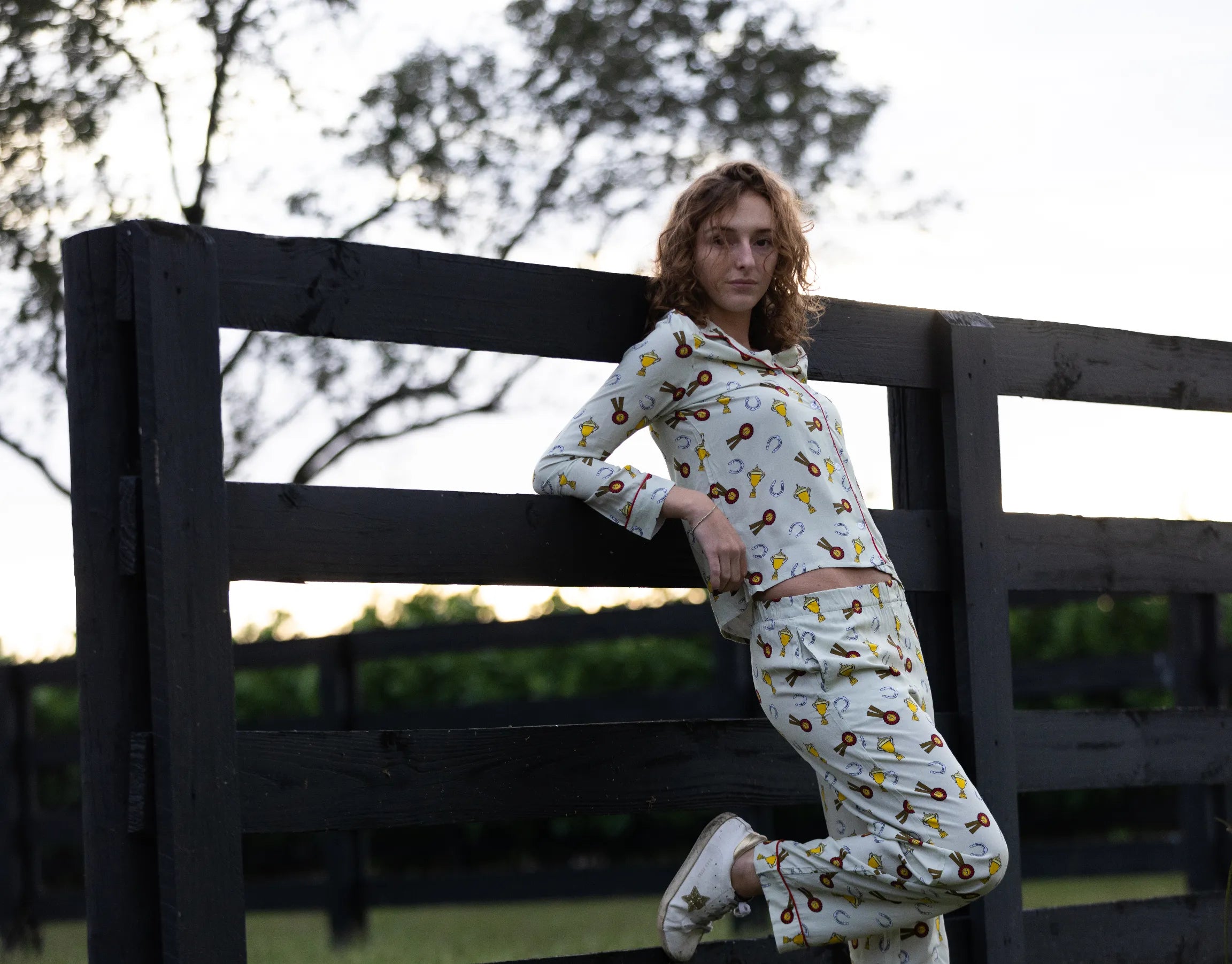 Layla Pajama Shirt – Equestrian Bamboo Loungewear
