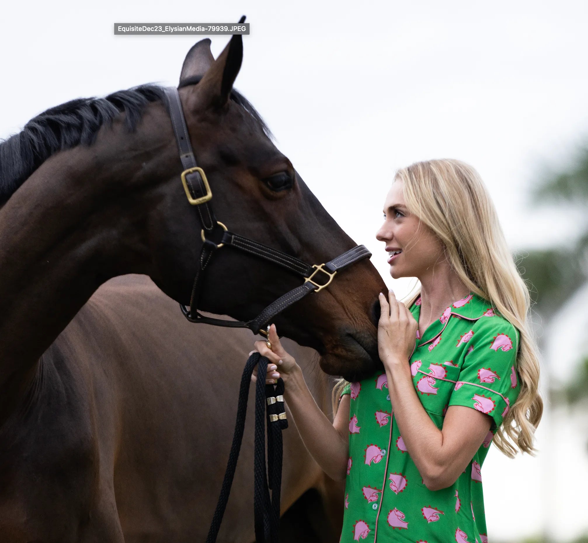 Layla Pajama Shirt – Equestrian Bamboo Loungewear