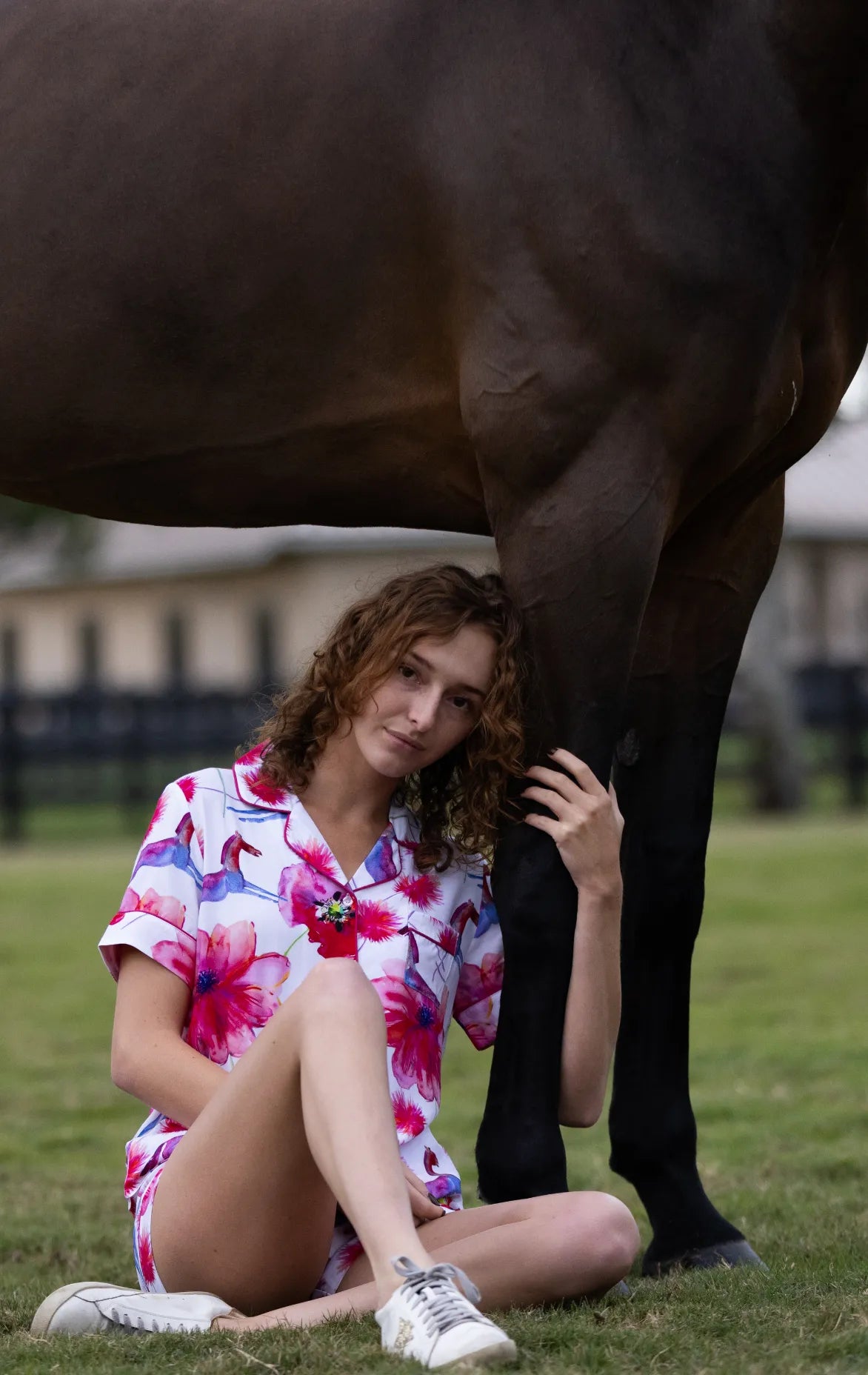 Layla Pajama Shirt – Equestrian Bamboo Loungewear