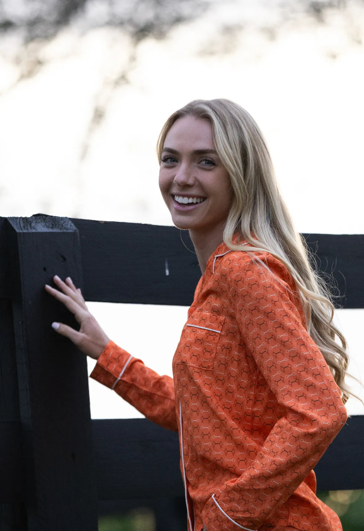 Layla Pajama Shirt – Equestrian Bamboo Loungewear