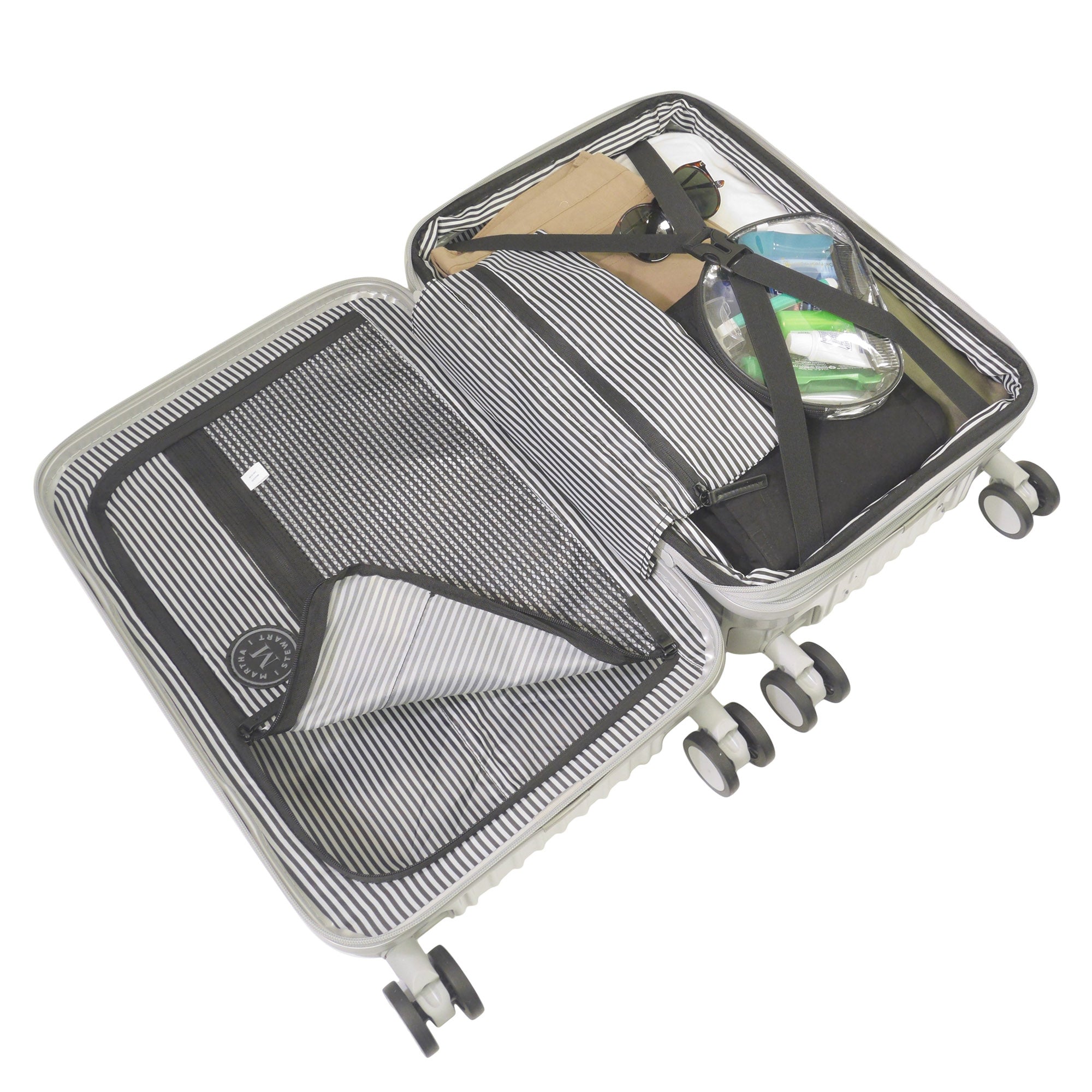 Martha Stewart The Bedford 3-Piece Hardcase Luggage Set