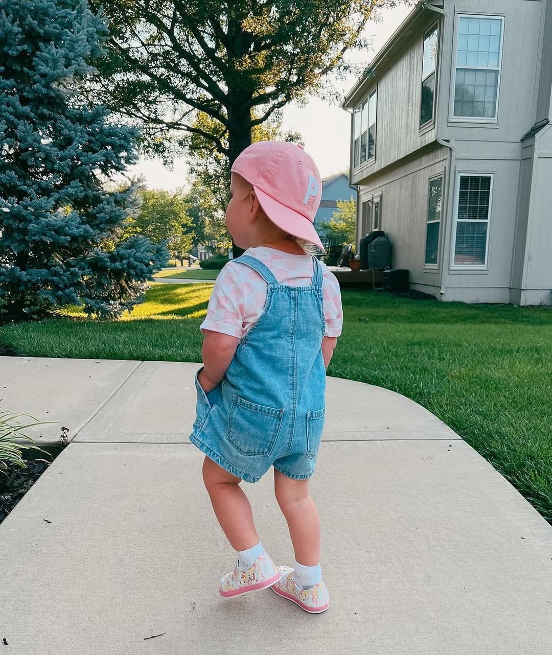 Light Pink Letter Baseball Hat