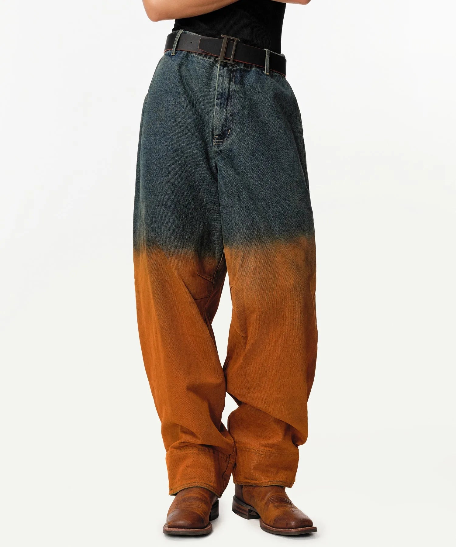 Rusted Ombre Gemyny Horseshoe Jeans