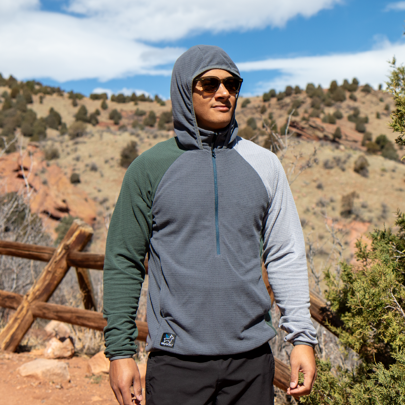Men's CAMP Half-Zip Hooded Pullover Ultralight 115