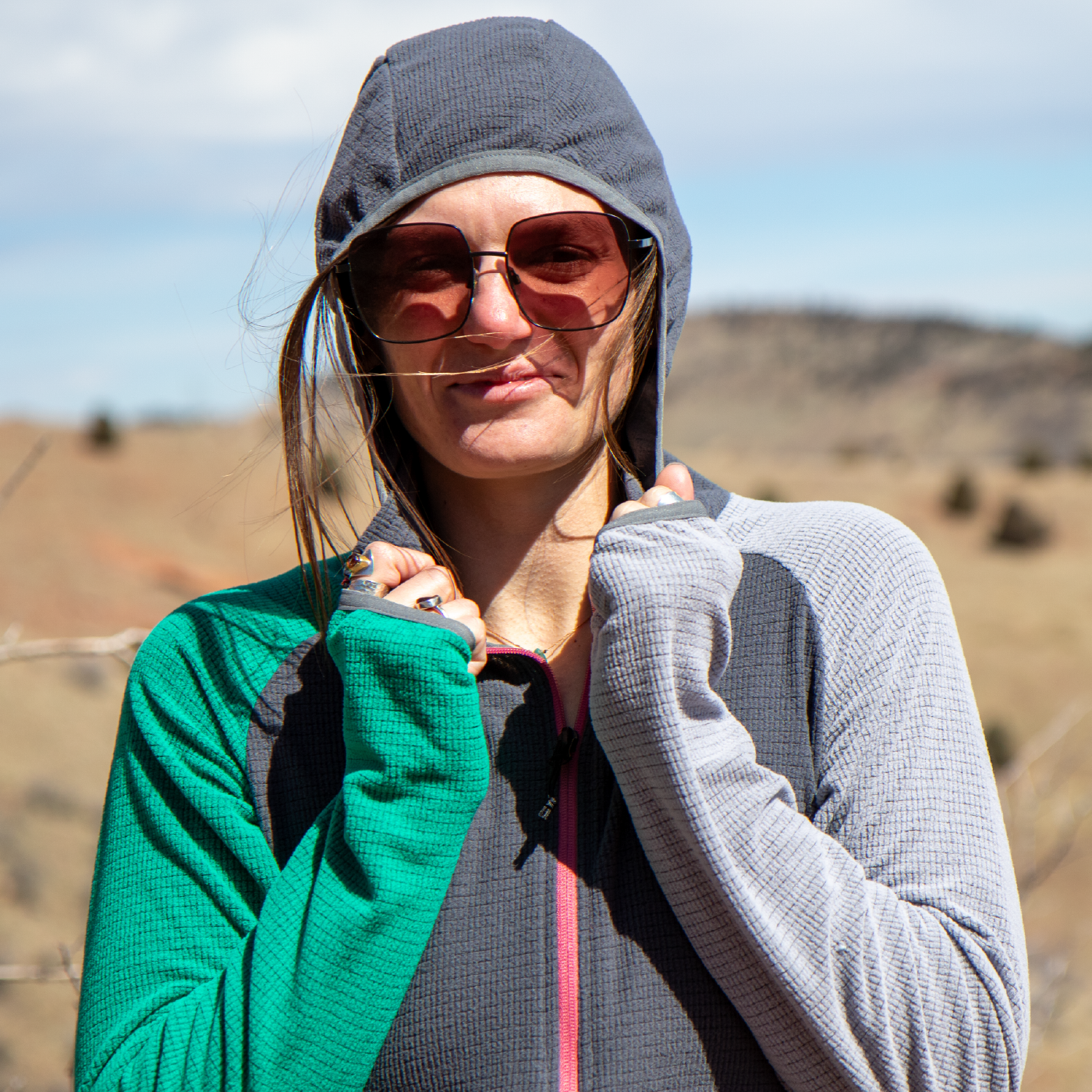 Women's CAMP Half-Zip Hooded Pullover Ultralight 115