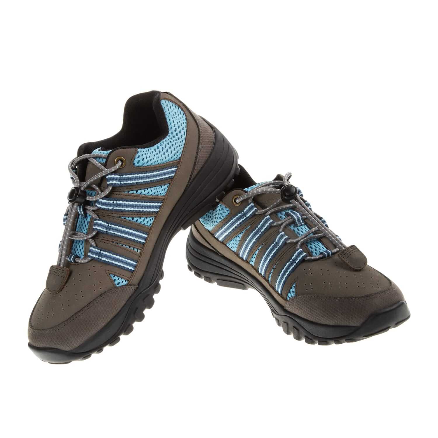 Trail Grounding Shoes • Taylor Grey Nubuck & Blue Mesh