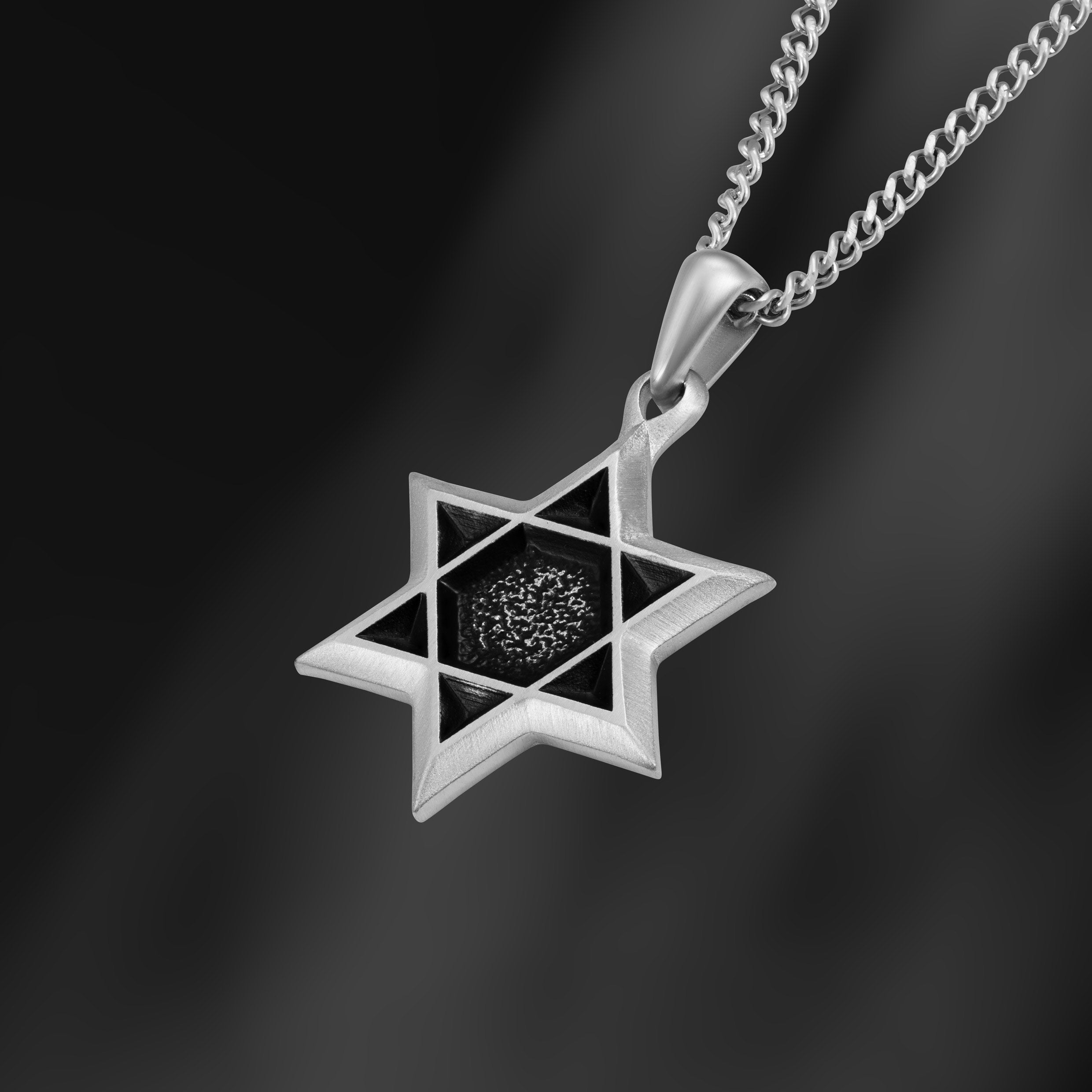 Star Of David Pendant - Silver