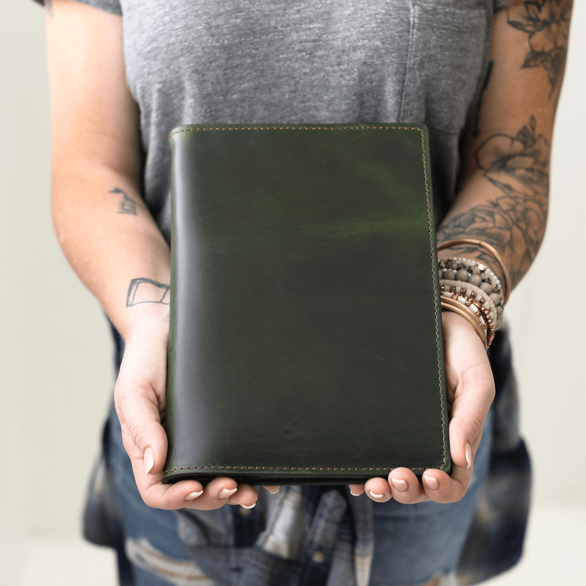 Stylish Leather Steno Pad with Cover