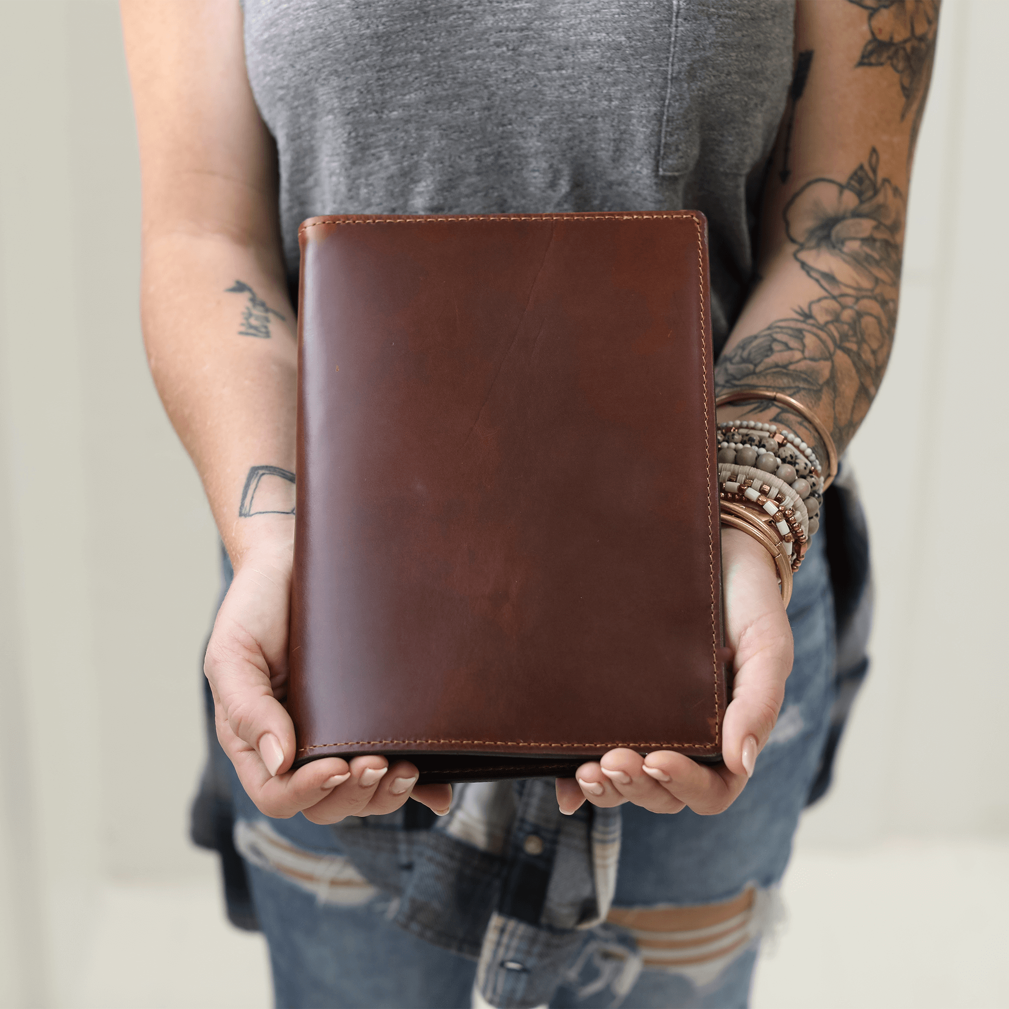 Stylish Leather Steno Pad with Cover