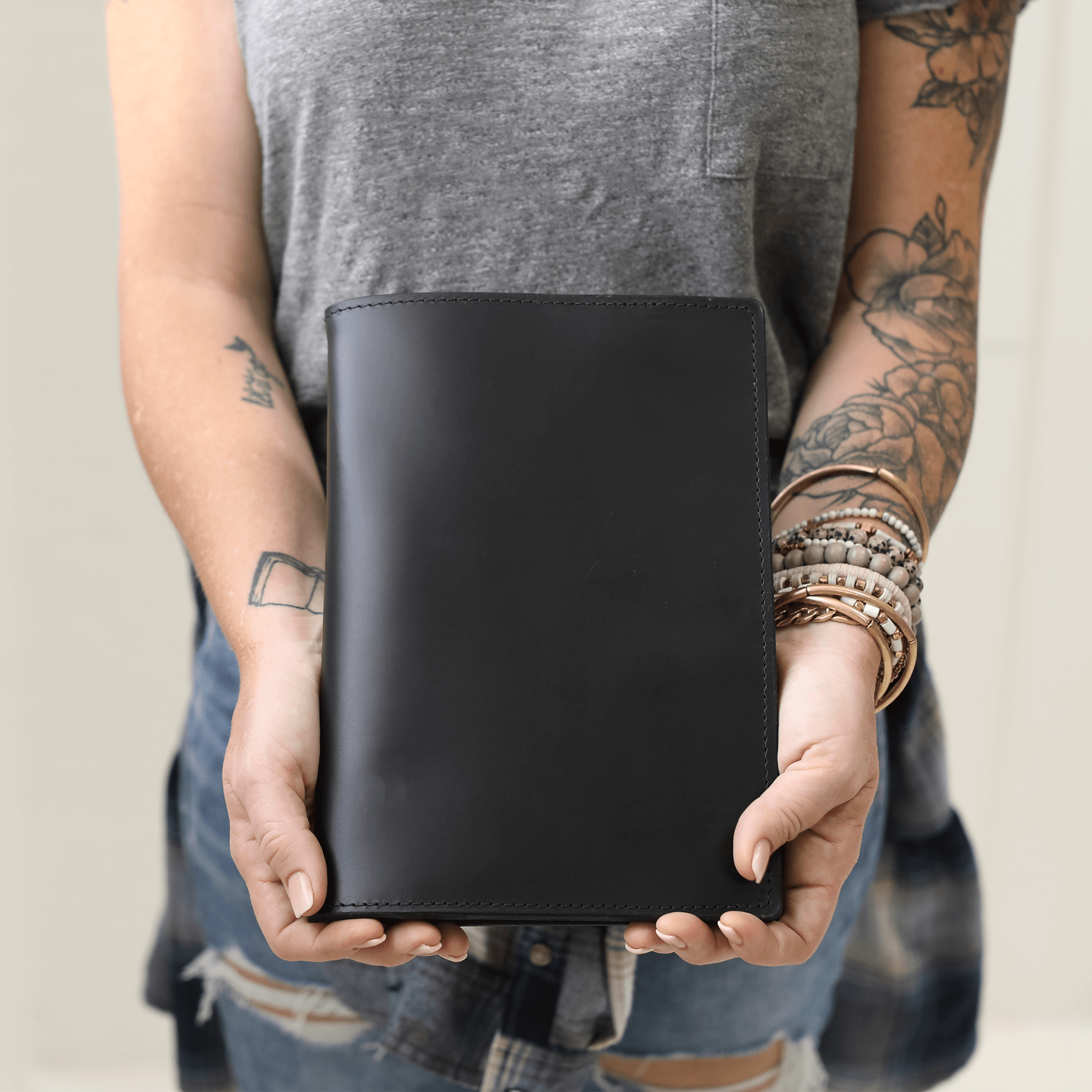 Stylish Leather Steno Pad with Cover