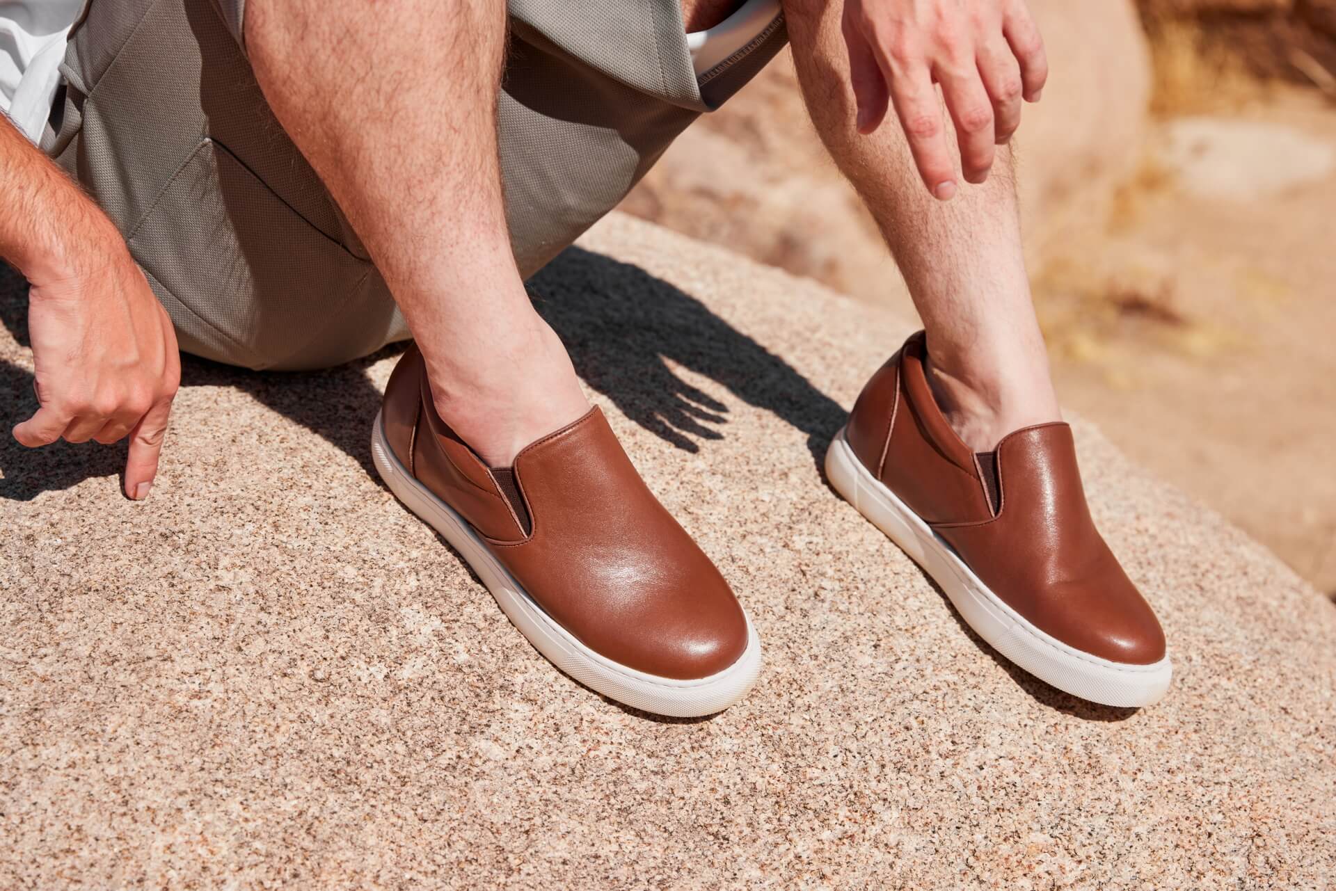 T1023 - 2.6 Inches Taller (Coffee Brown) - Lightweight Nappa Leather Men's Loafer