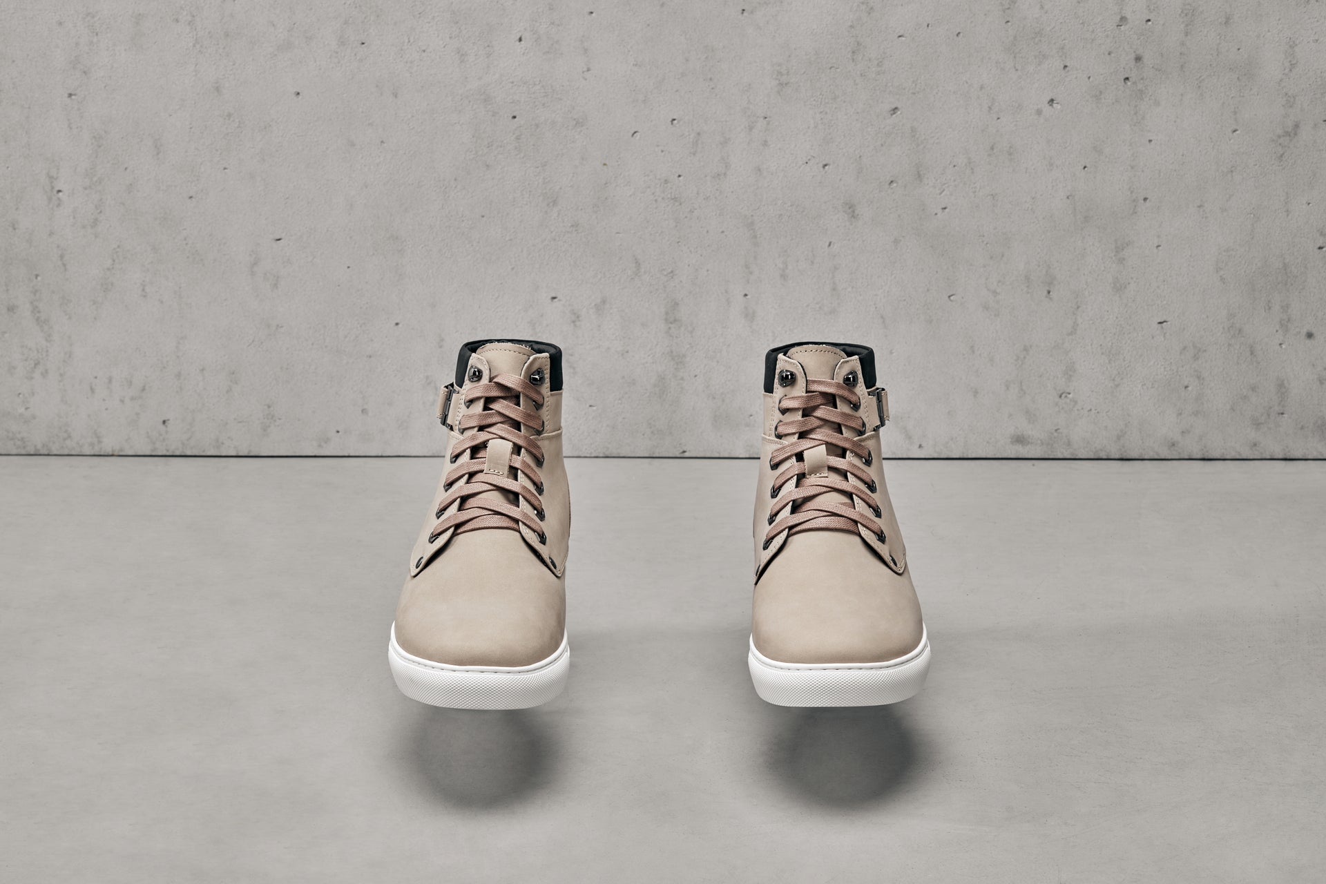 T53122 - 2.6 Inches Taller (Taupe) - Men's High Top Sneak-boot