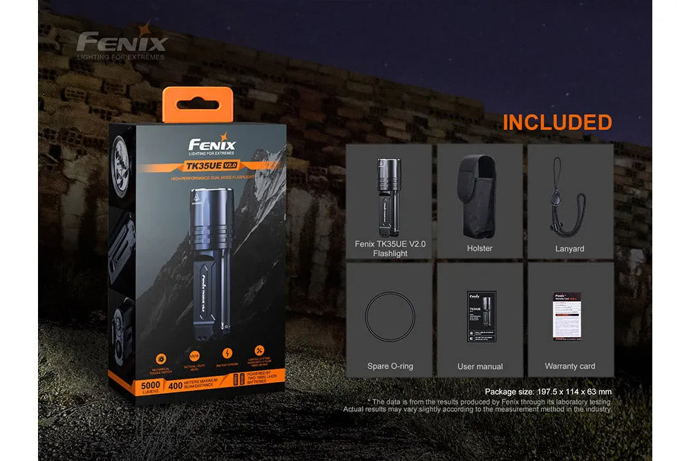TK35UE V2.0 Flashlight - 5000 Lumens