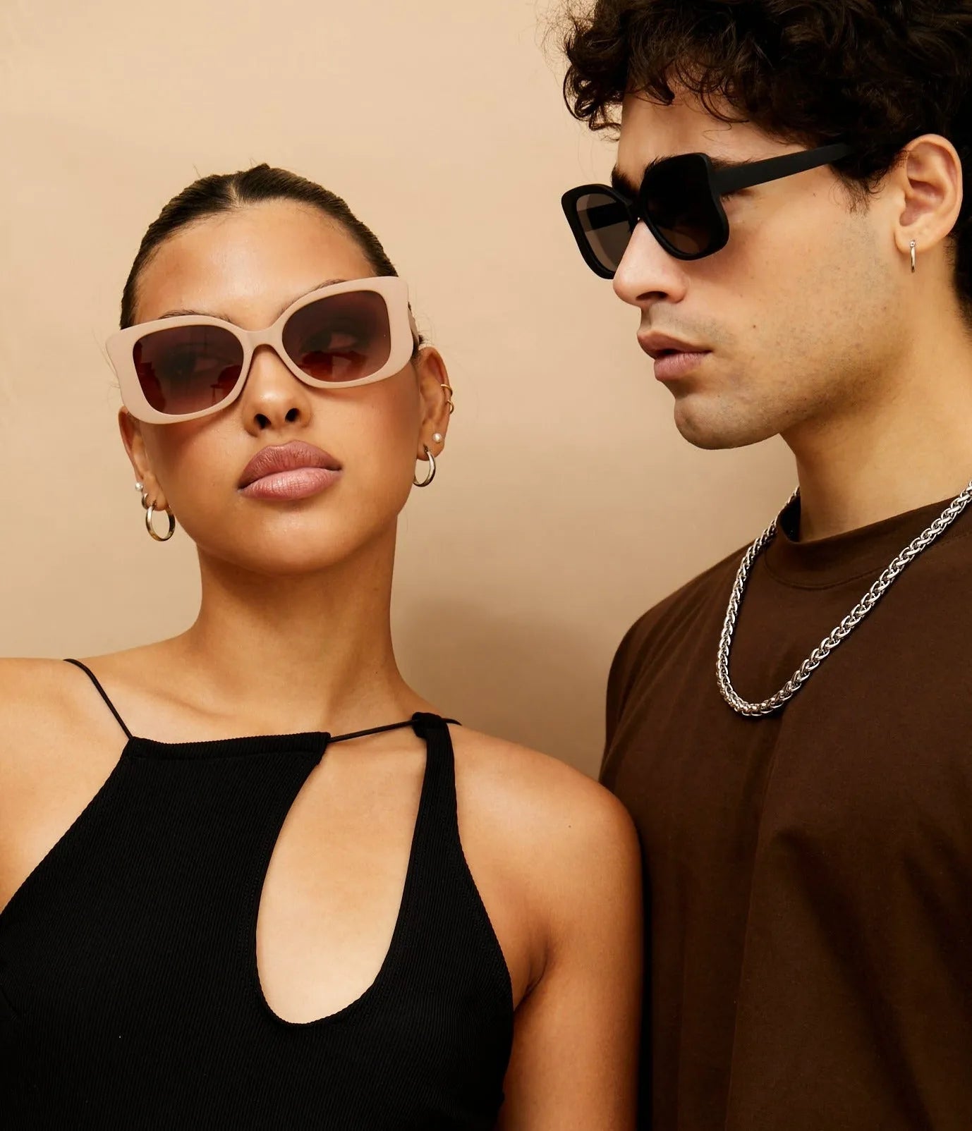Empress Sunglasses - Beige