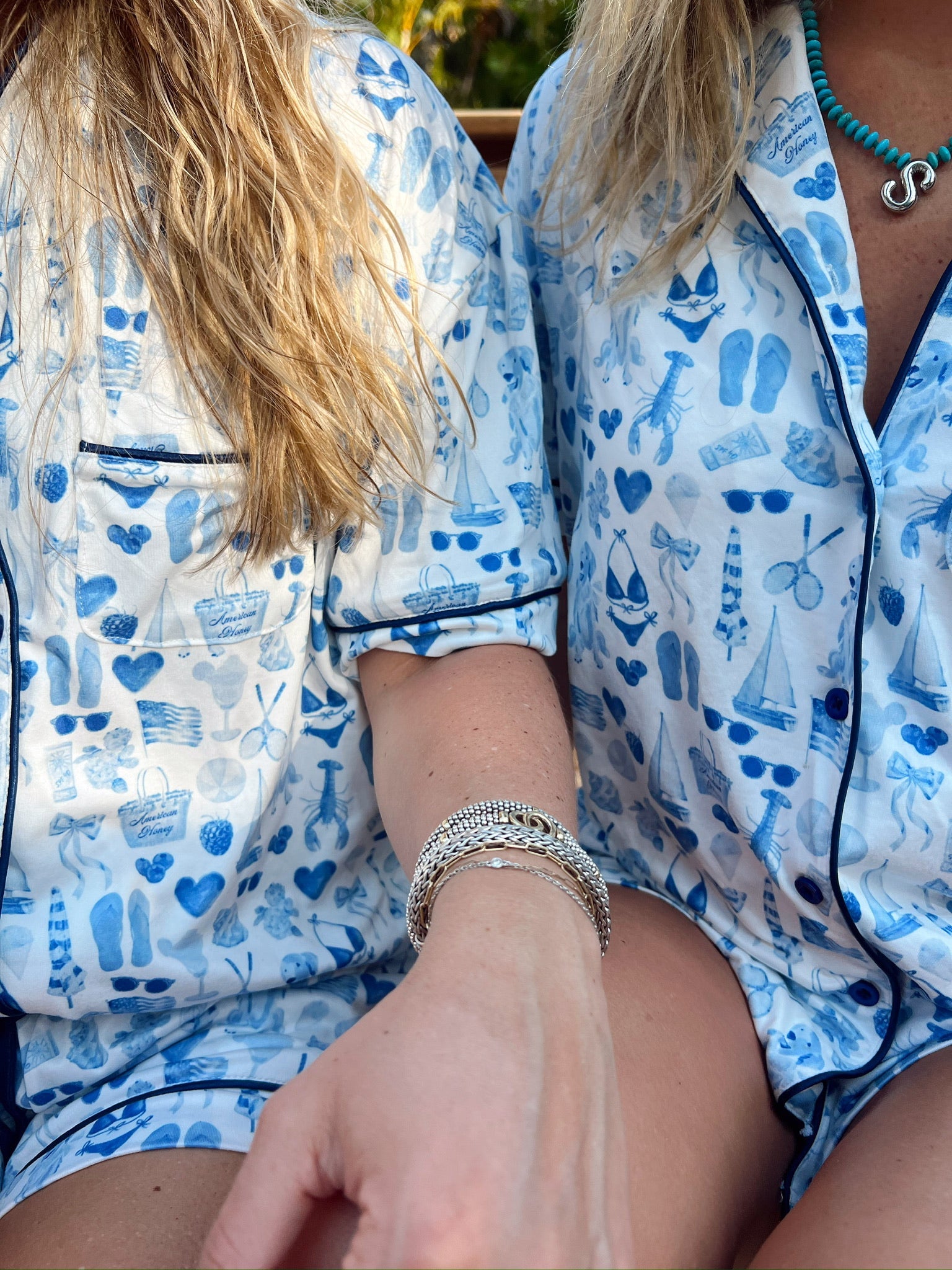 Blue Americana - Short Sleeve Pajama Set