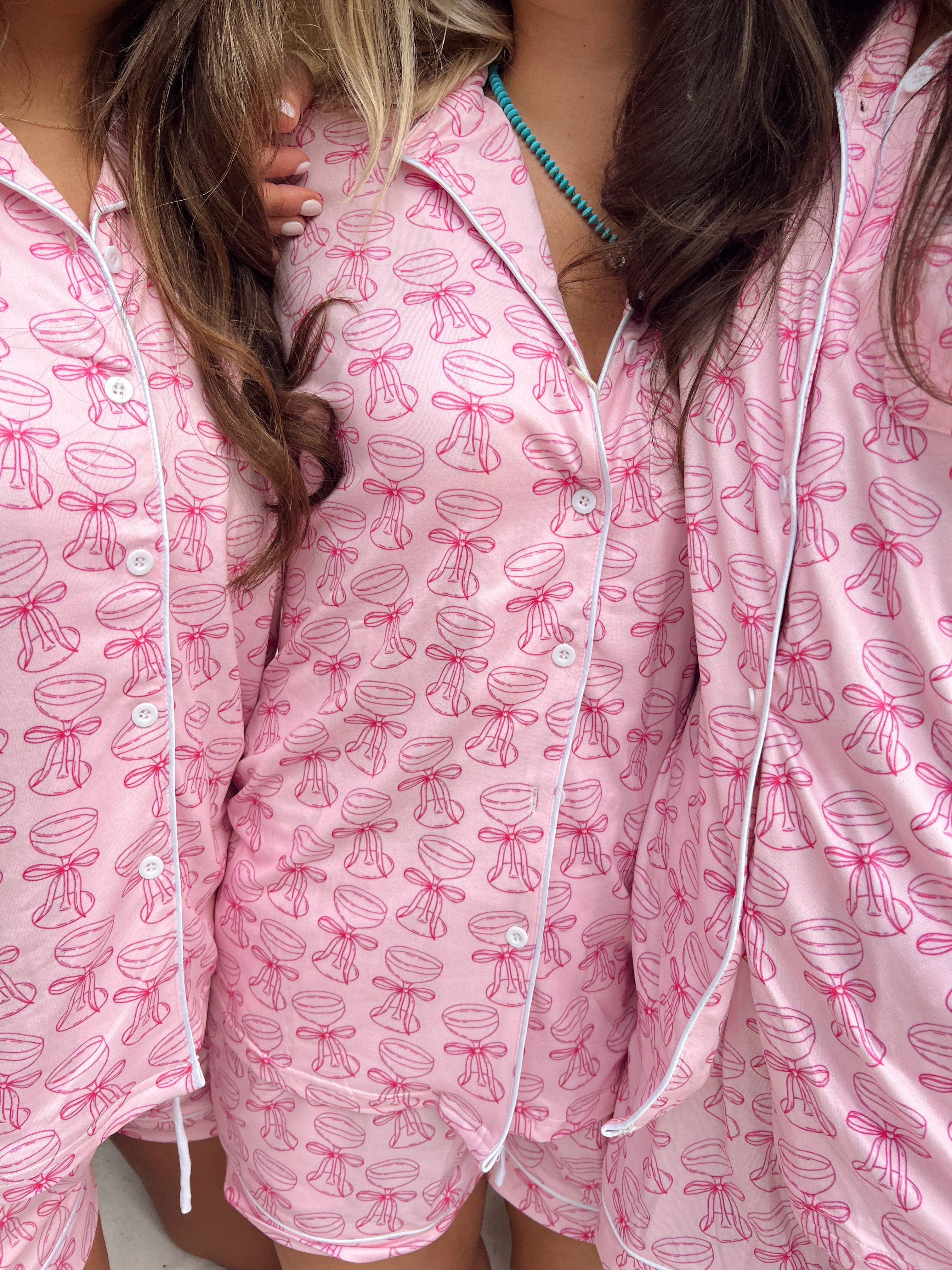 Pink Champagne - Short Pajama Set