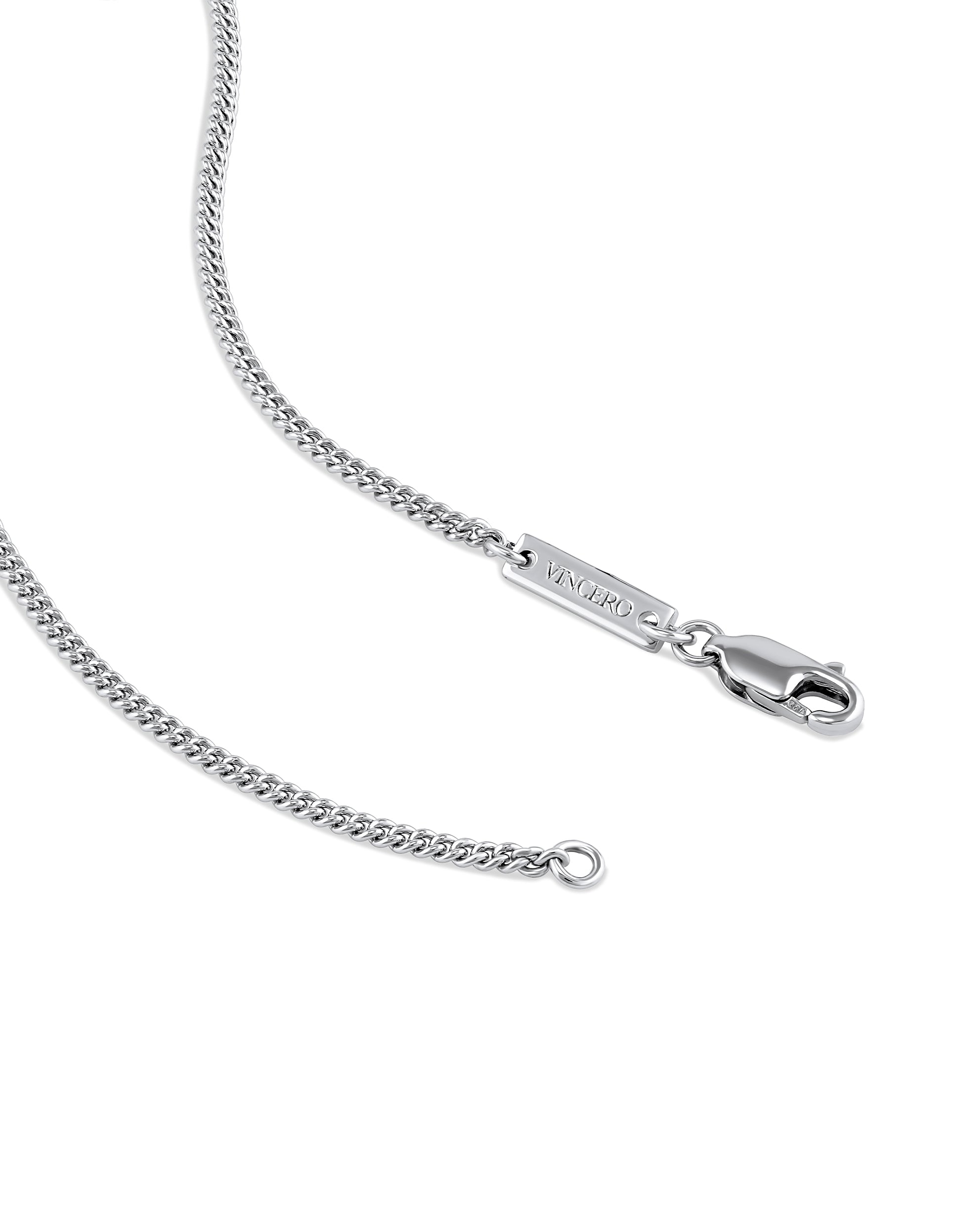 Gemstone Cross Pendant - Sapphire