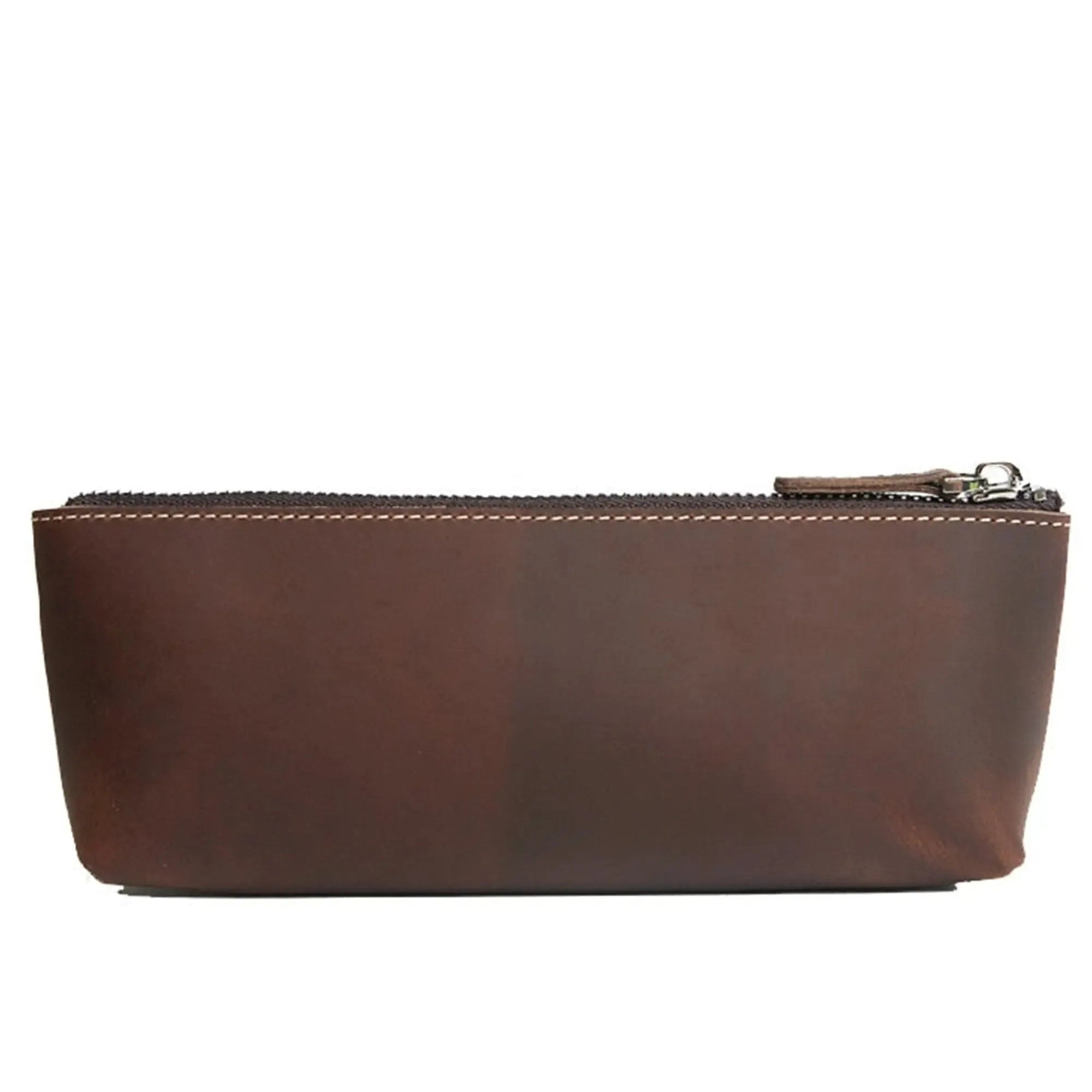 The Pallavi | Handmade Leather Pencil Case - Leather Makeup Bag