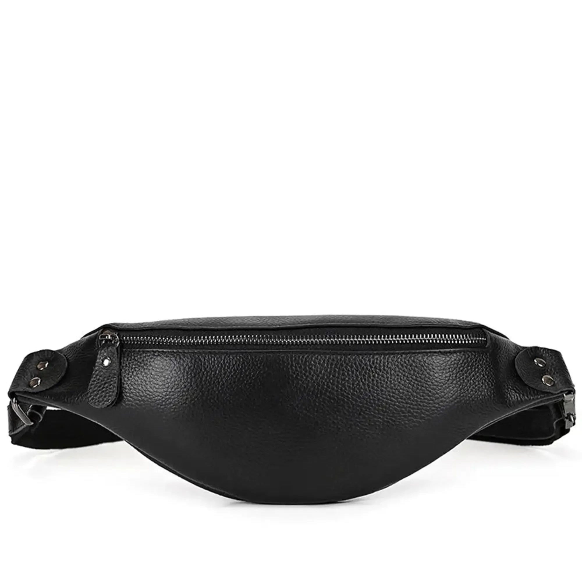 The Walcott Leather Waist Bag | Black Leather Fanny Pack