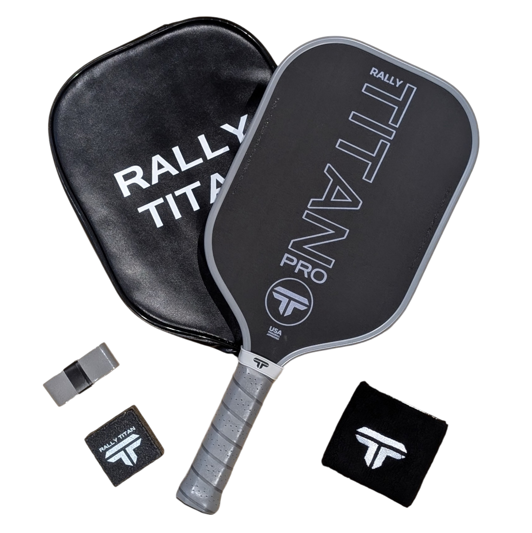 Titan Pro 16MM | Thermoformed Unibody Construction Pickleball Paddle | Grey