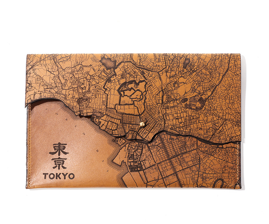Tokyo Map Clutch | Etched Japan Map