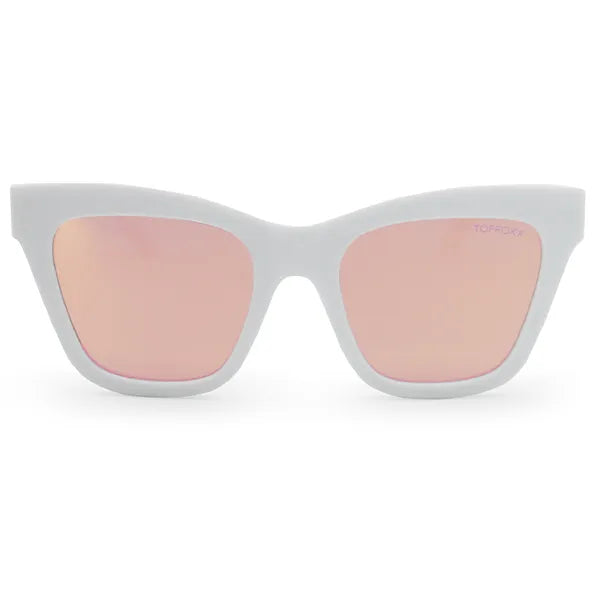 Cosmo Sunglasses - White Rose gold