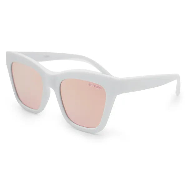 Cosmo Sunglasses - White Rose gold