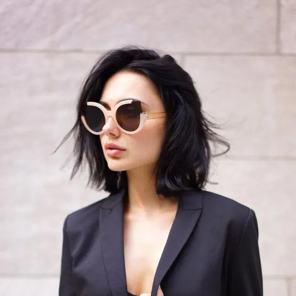 Sustainable Chloe Sunglasses - Nude - Brown