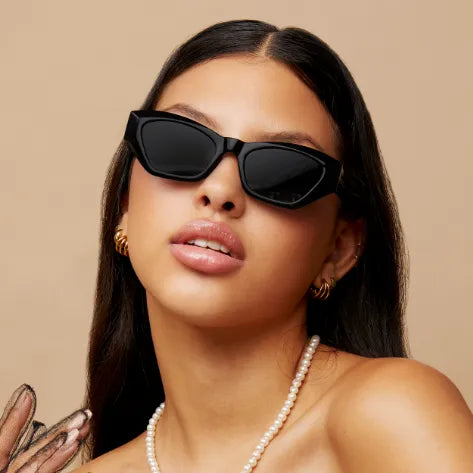 Cat Eye Sunglasses - Black