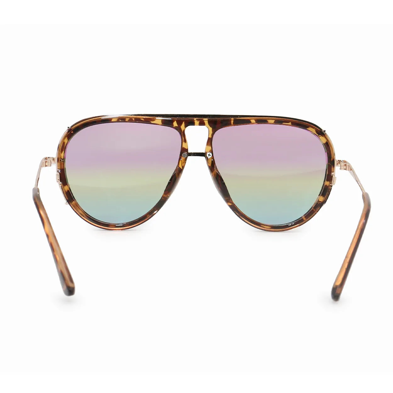Ivy Luxe - Pride Tangle-Free Round Aviator Sunglasses