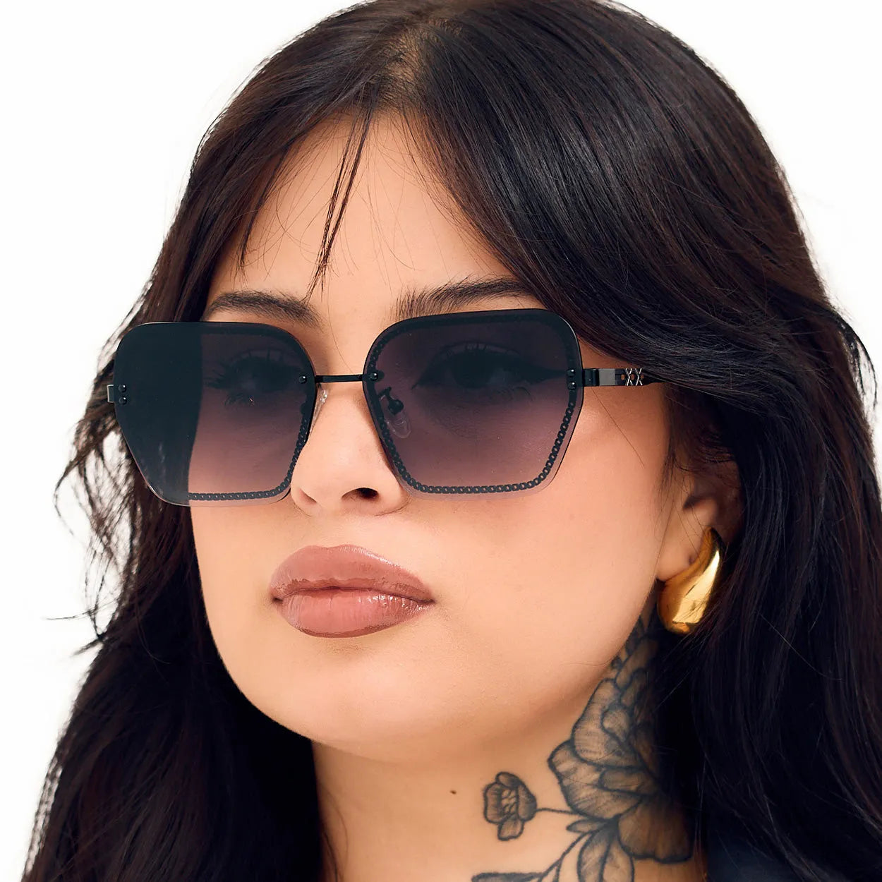 Chain Reaction Sunglasses - Faded Black