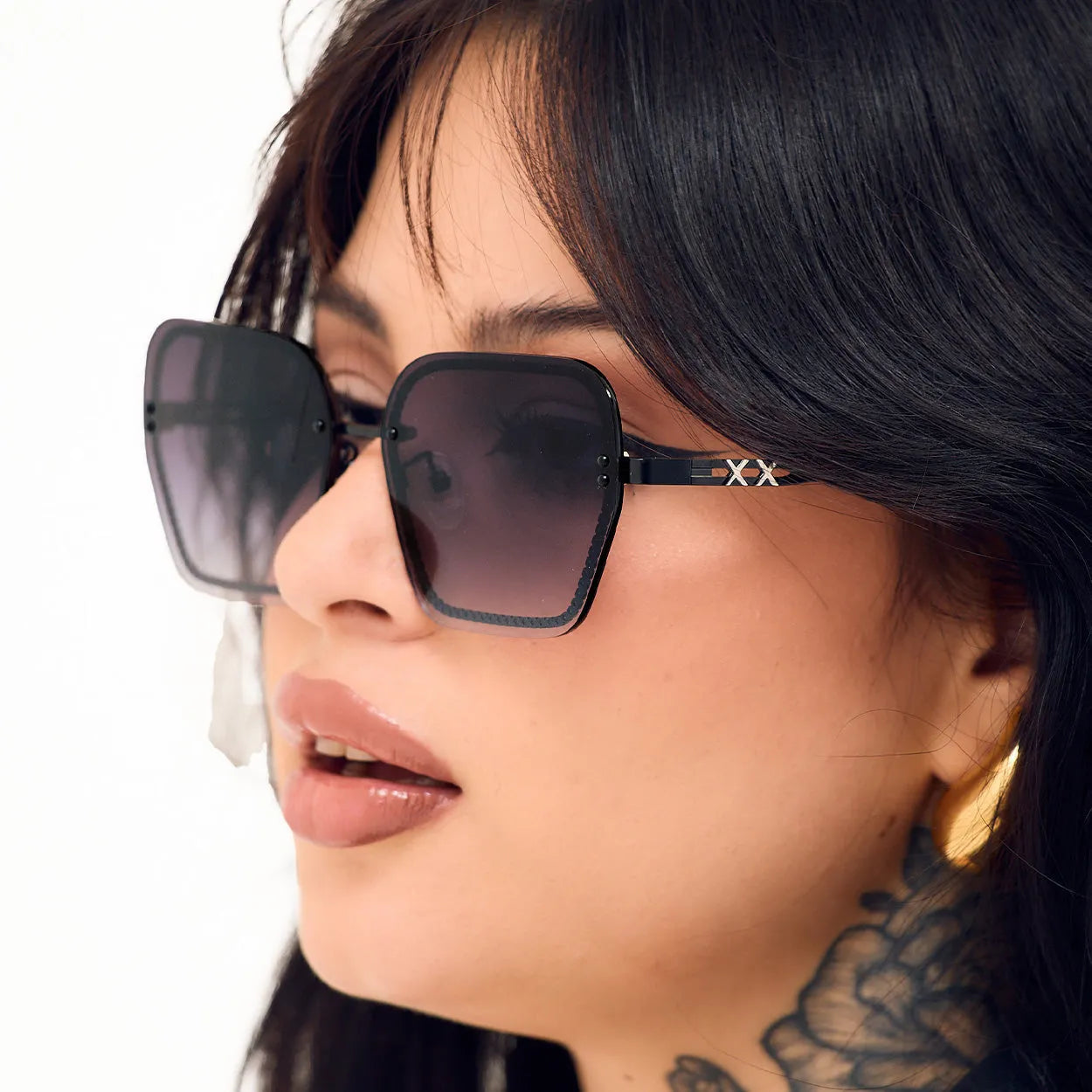 Chain Reaction Sunglasses - Faded Black