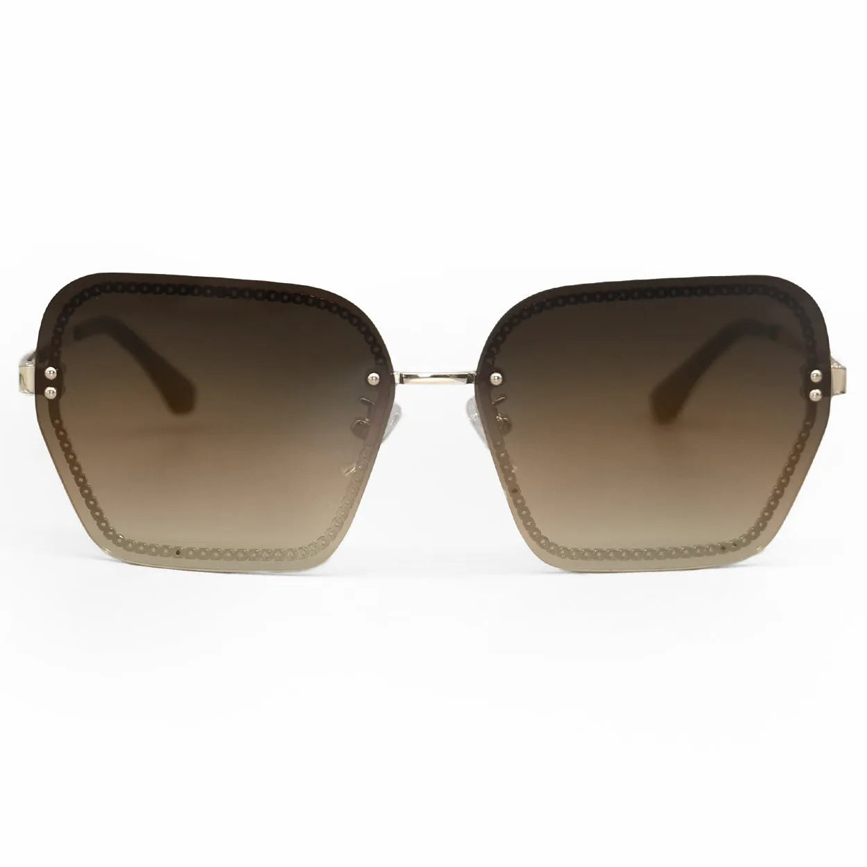 Chain Reaction Sunglasses - Faded Brown