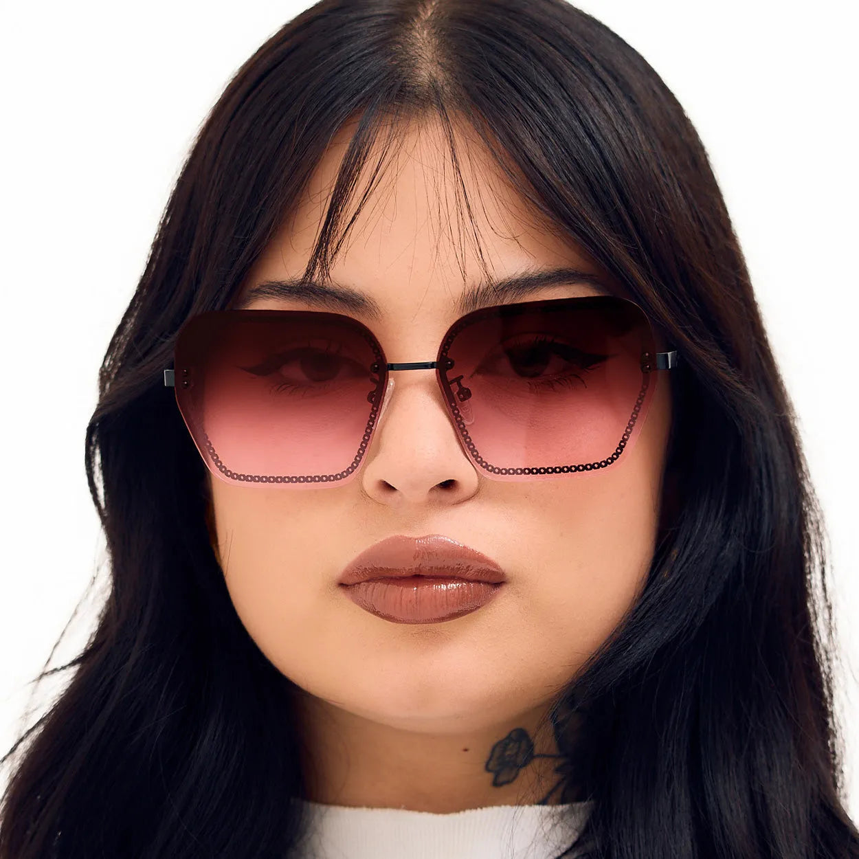 Chain Reaction Sunglasses - Ruby