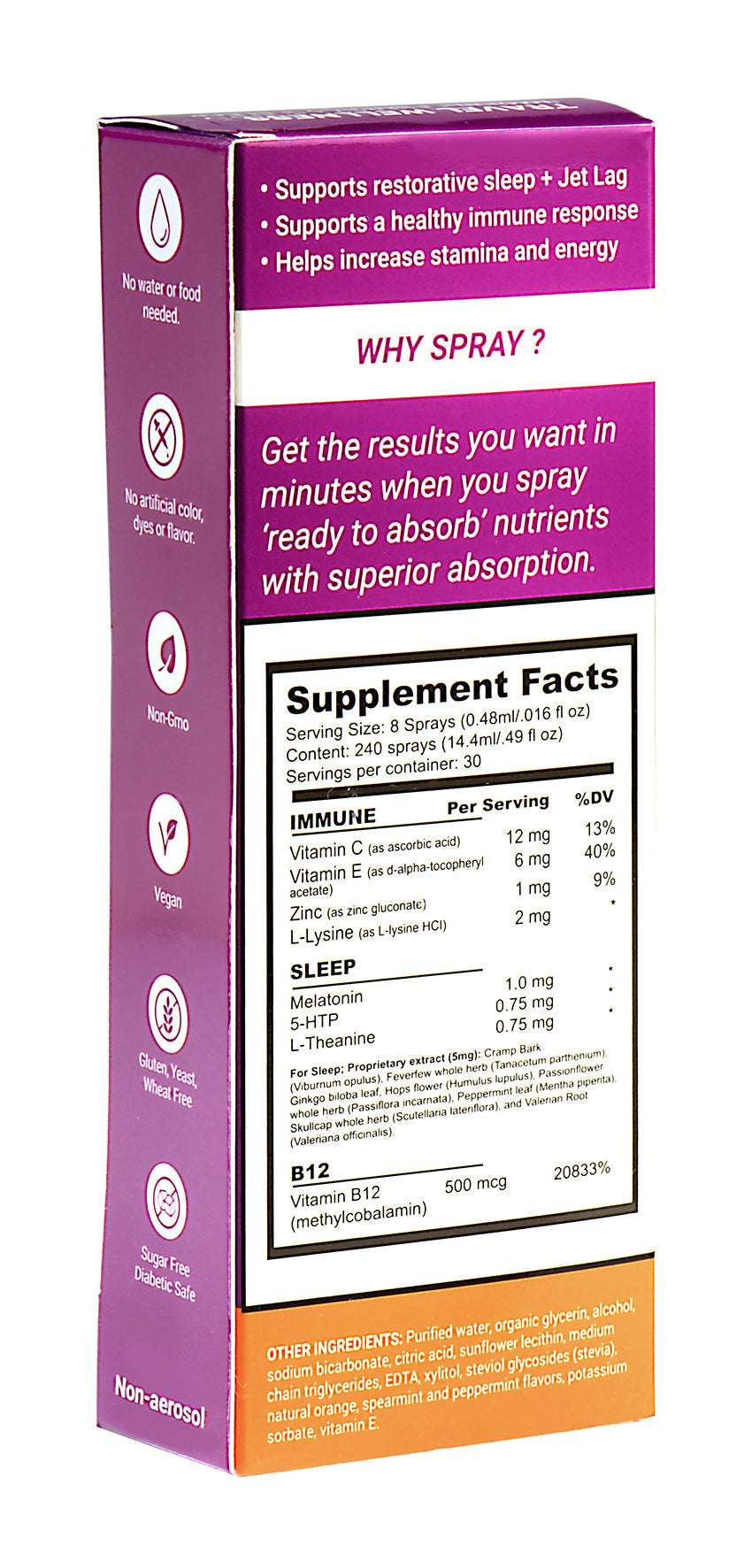 TRAVEL WELLNESS Supplement Spray