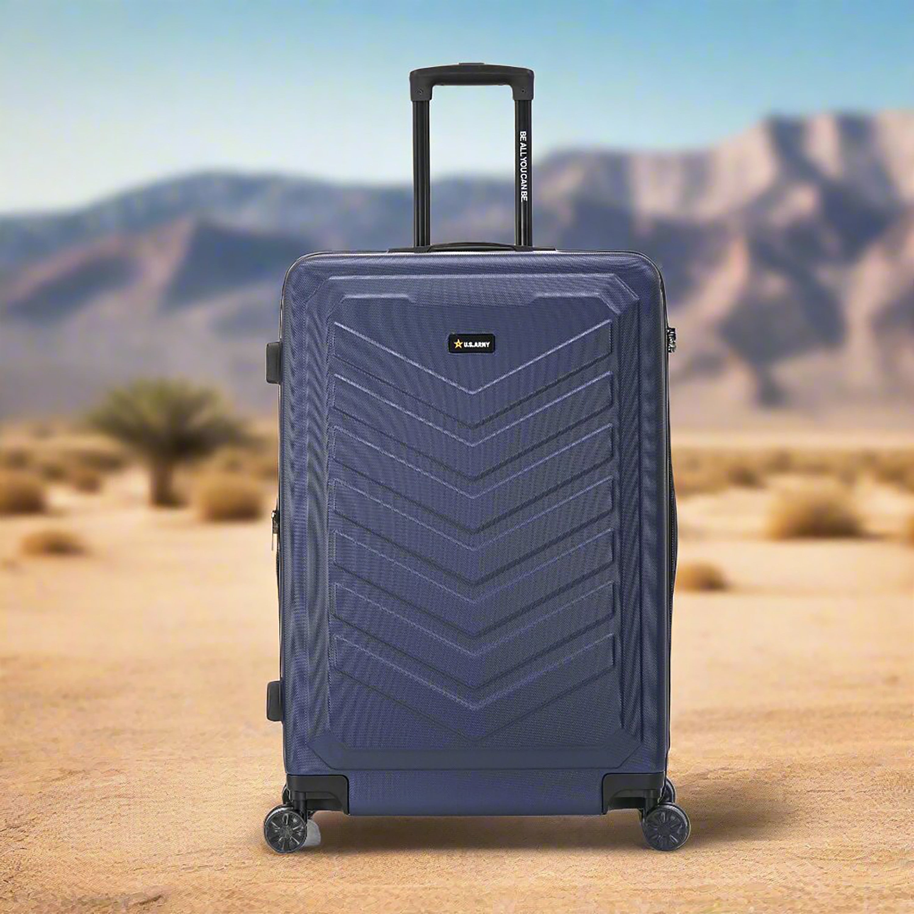 U.S. ARMY FOX PRO 28" Expandable Large Suitcase with TSA Lock