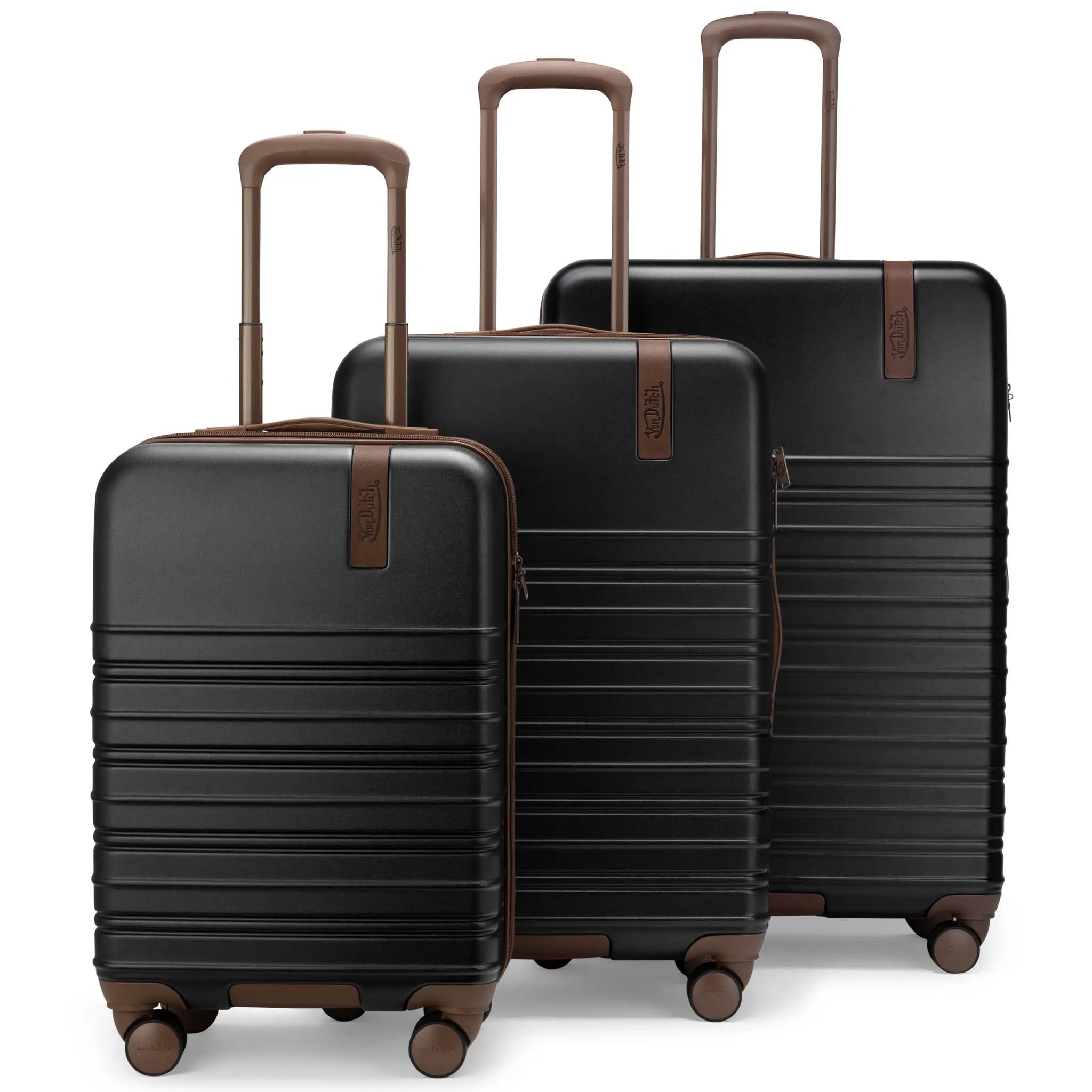 Retro Trek 3-Piece Expandable Hardside Spinner Luggage Set