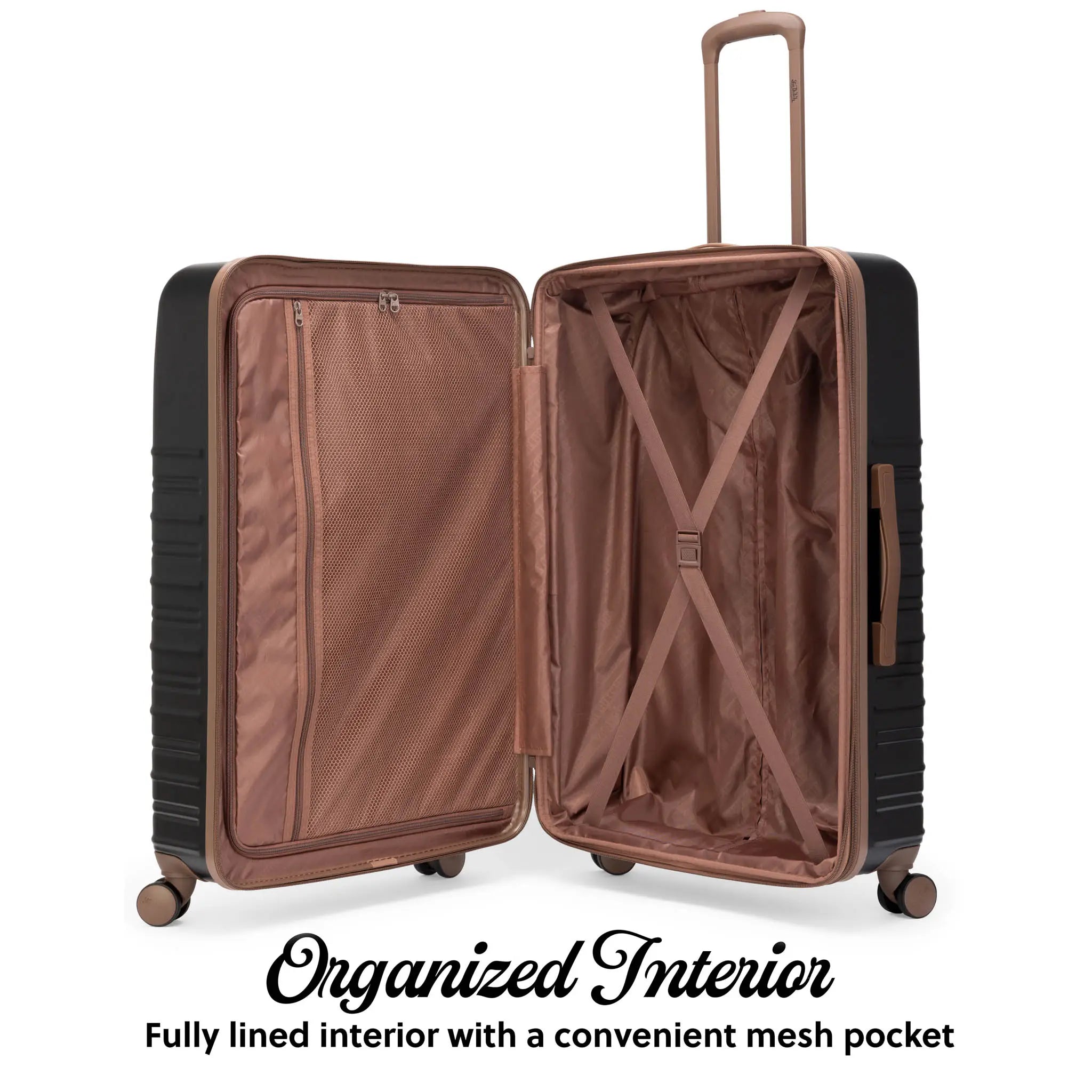 Retro Trek 3-Piece Expandable Hardside Spinner Luggage Set