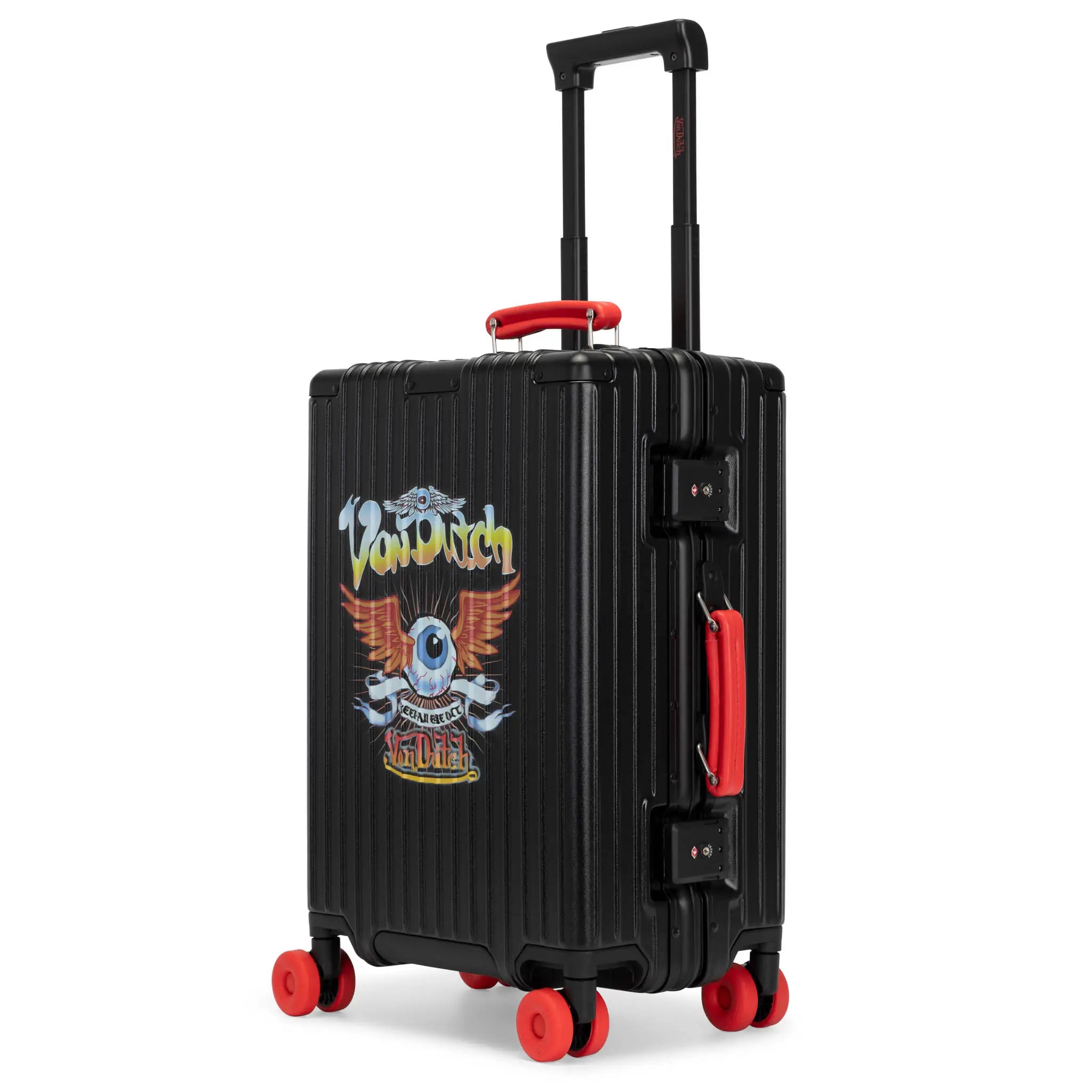 Cross Roads Polycarbonate Carry-on Suitcase with Aluminum Frame