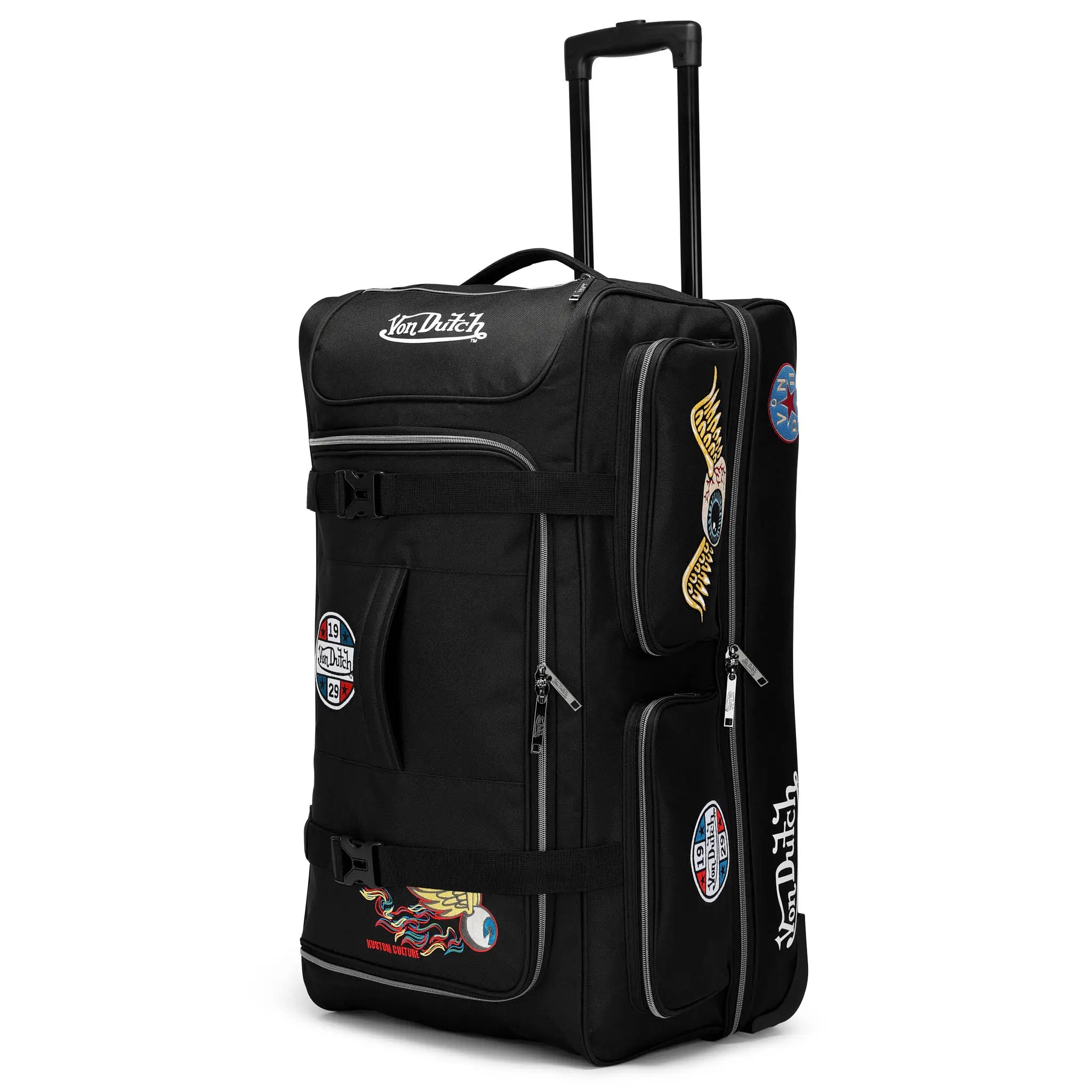 Signature Patch 28" Checked Rolling Duffel