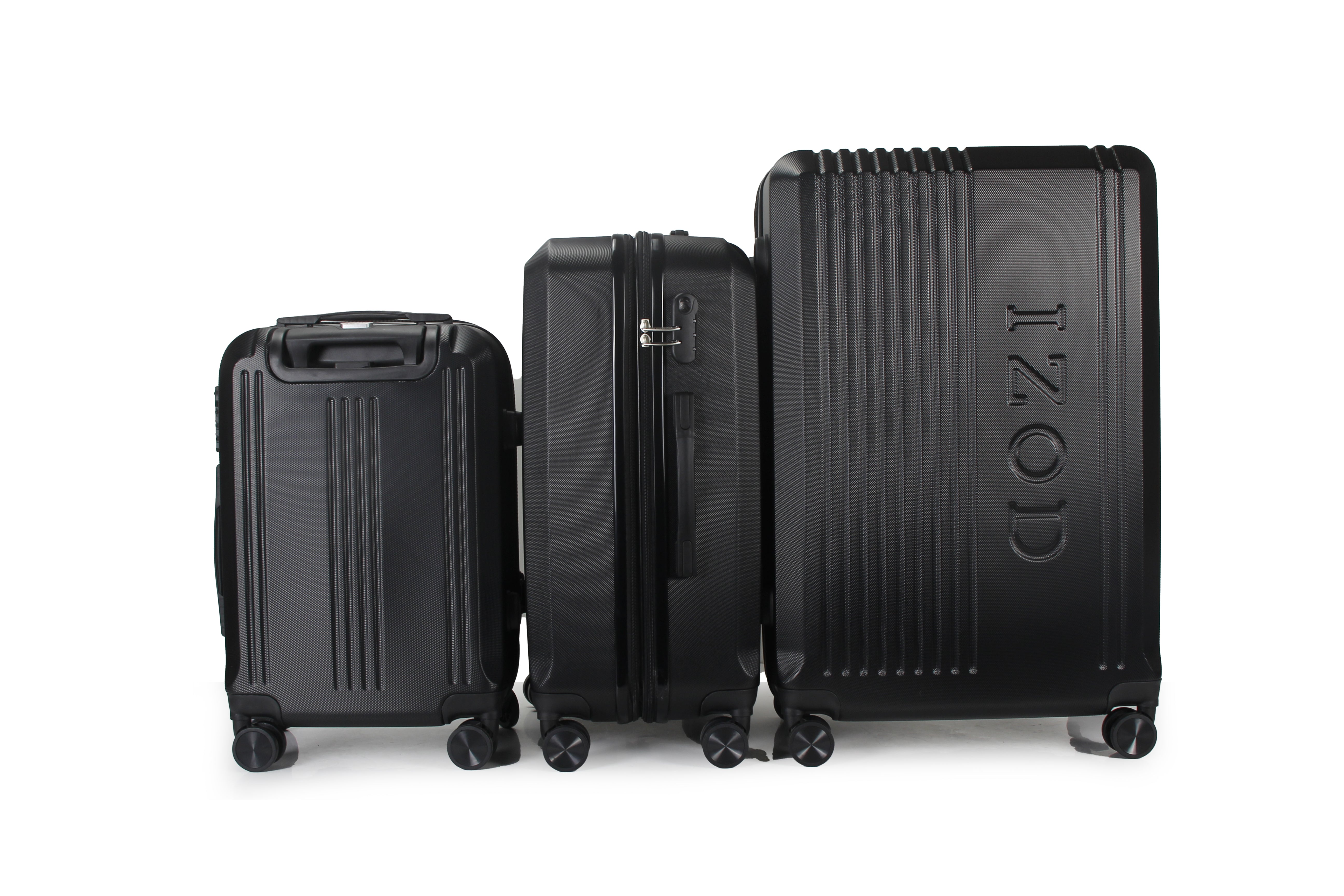 Zane Expandable 3-Piece Spinner Luggage Set with Lock