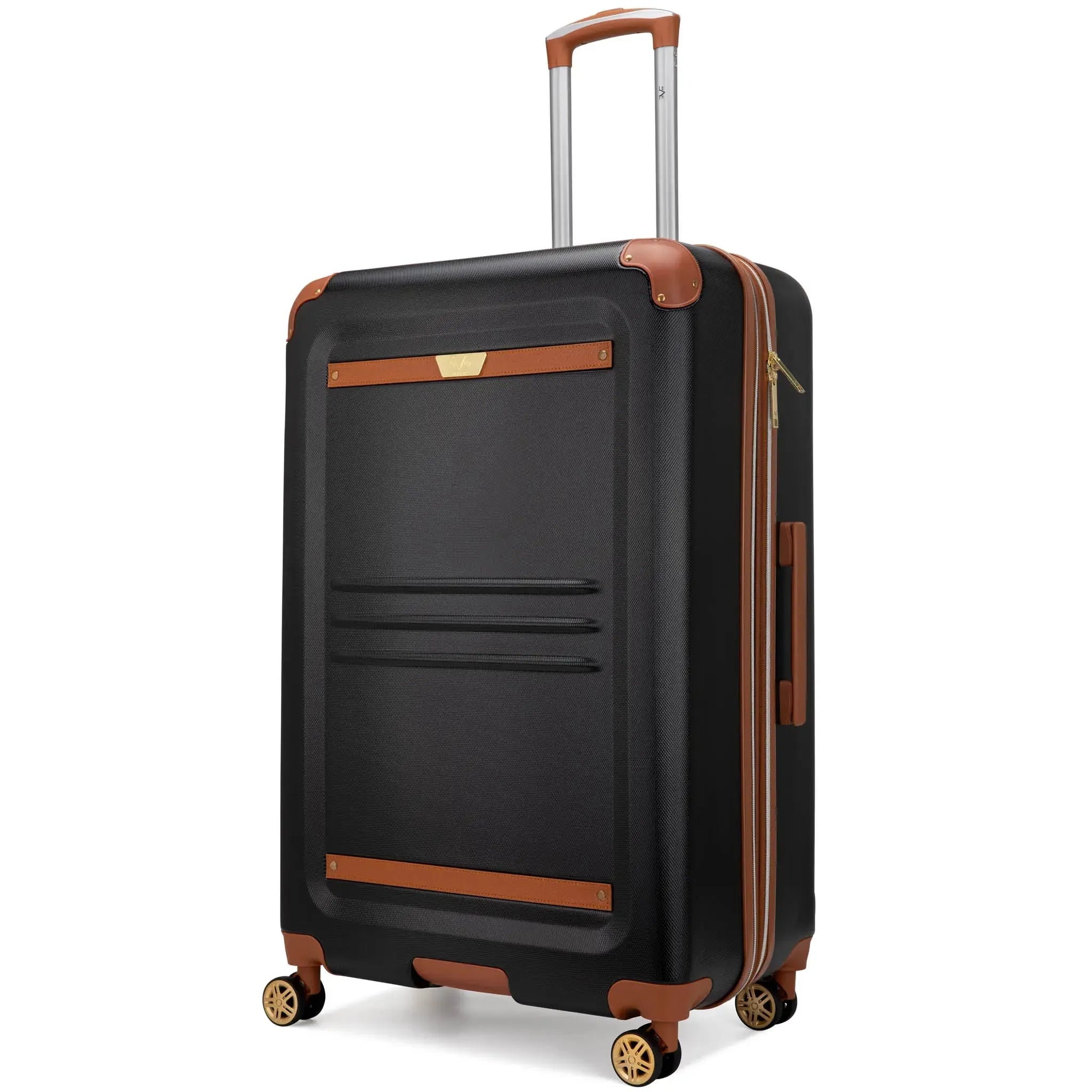 Juego de equipaje retro expandible vintage de 3 piezas