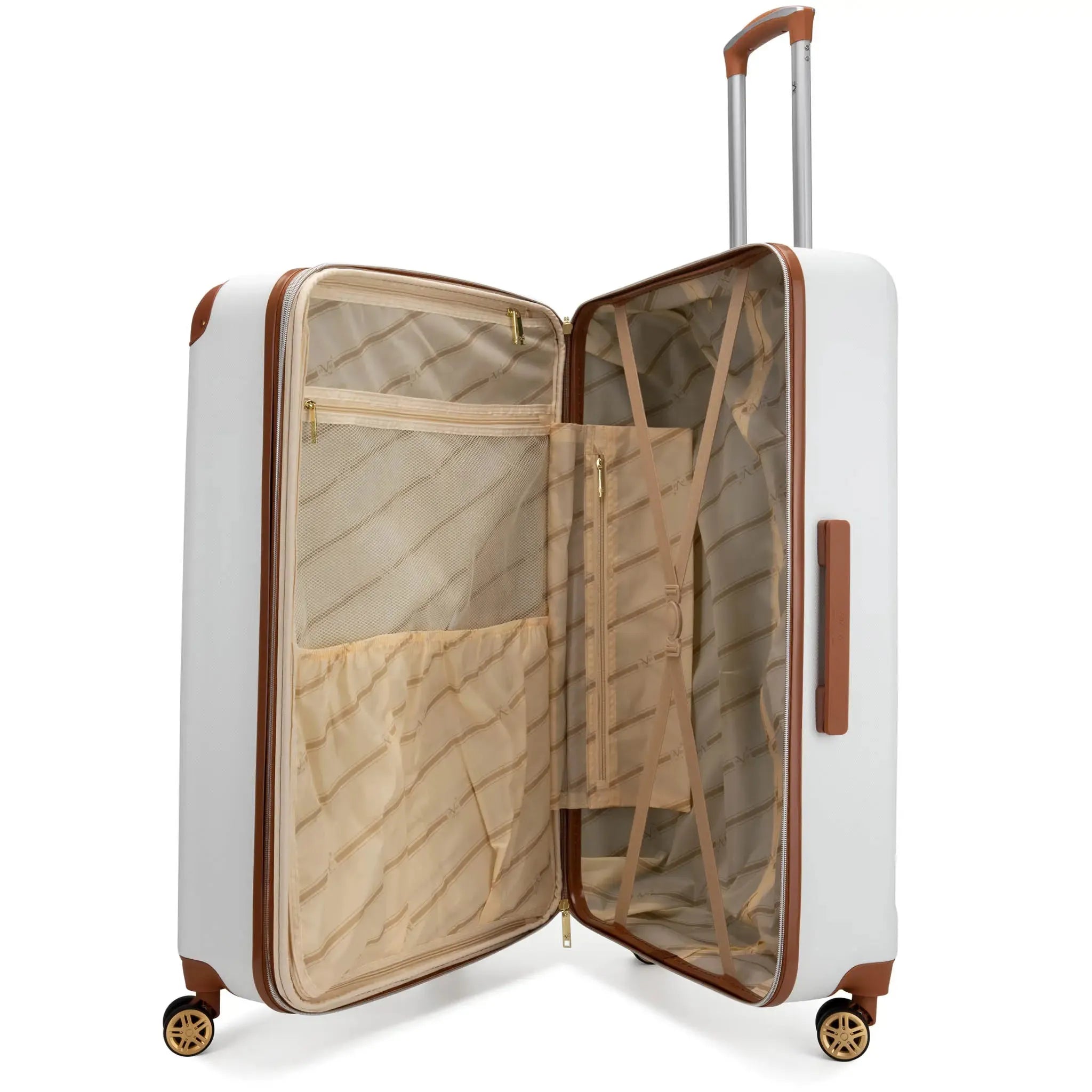 Juego de equipaje retro expandible vintage de 3 piezas