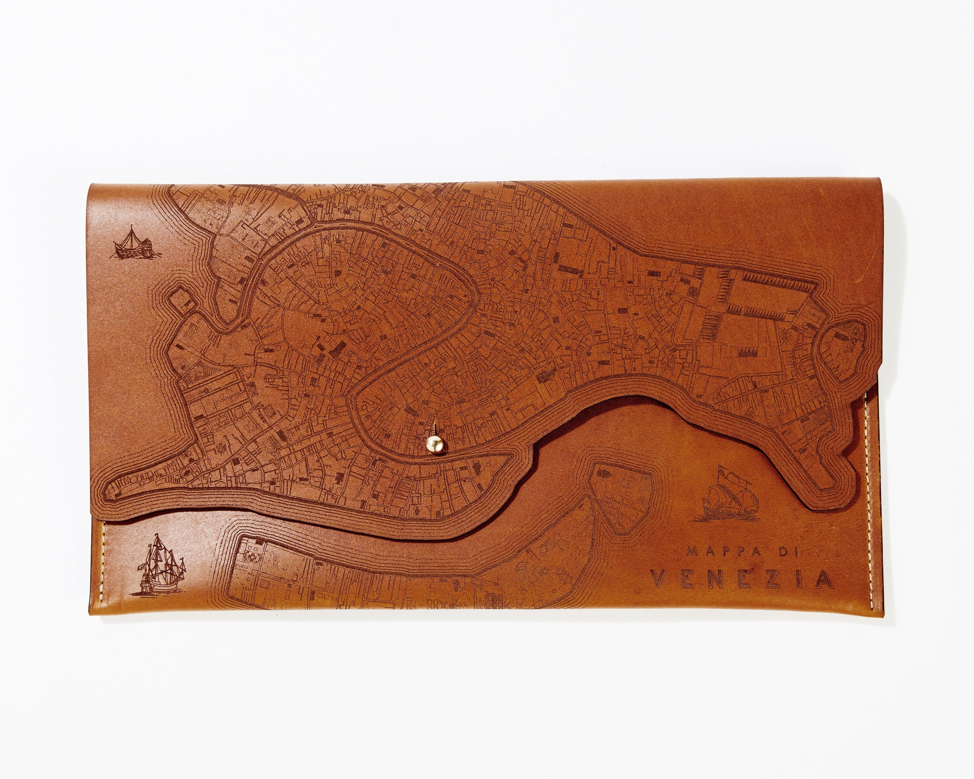 Venice Map Clutch