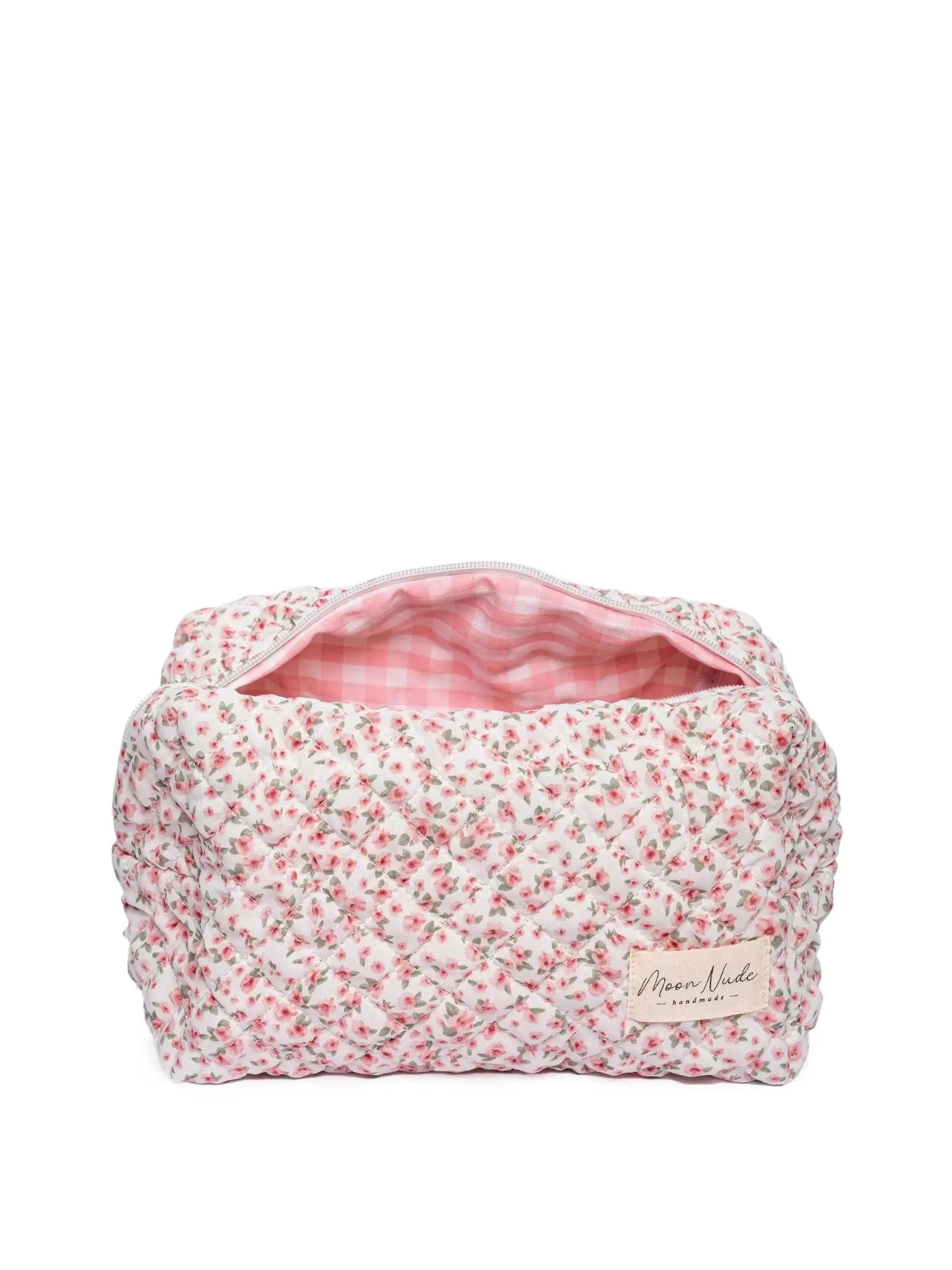 big makeup bag travel Large Makeup Bag, Peony, Beauty Case, Organize Every Beauty Product Separately, See Everything at One Glance, Never Lose Makeup Again, Moon Nude