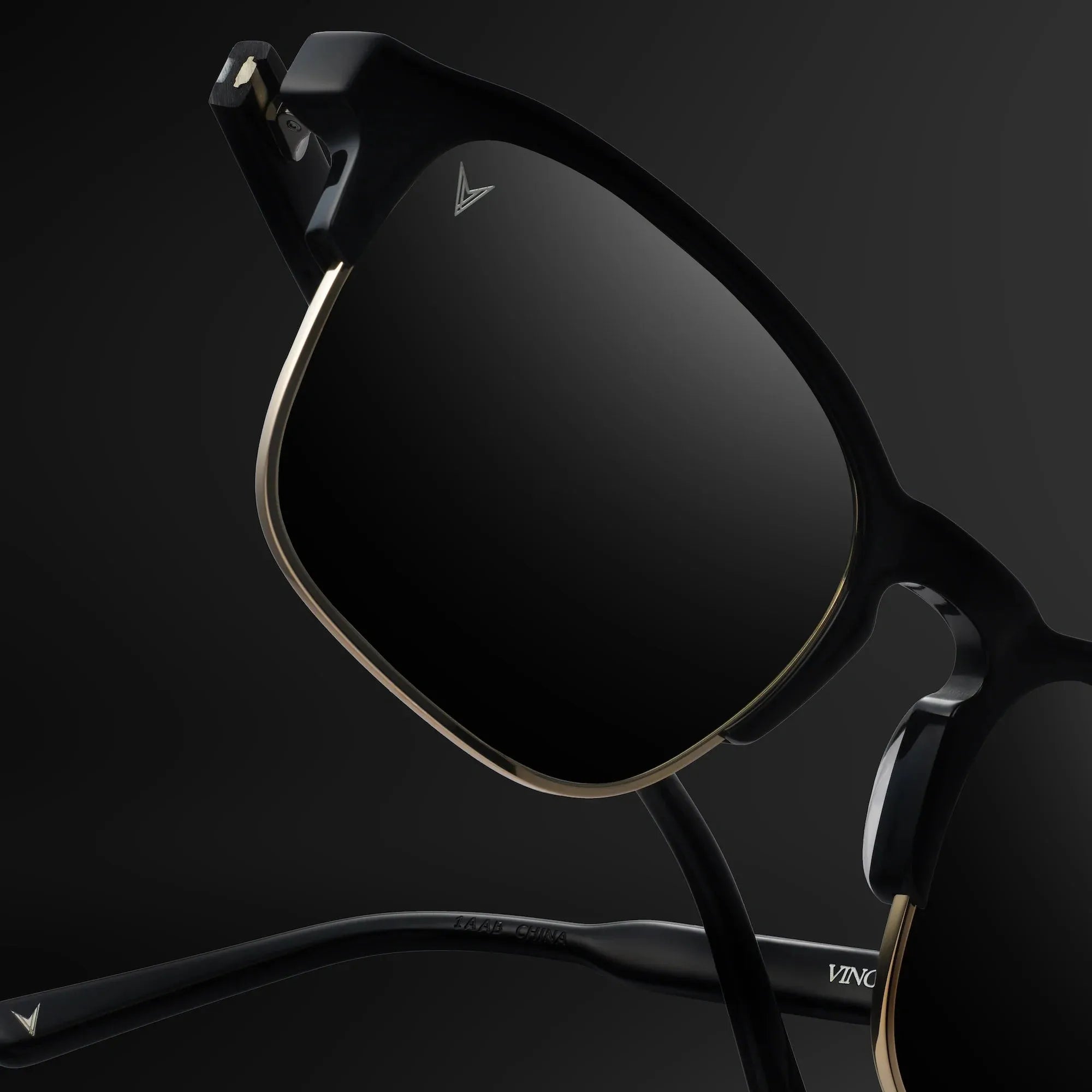 The Villa Sunglasses - Jet Black Gold